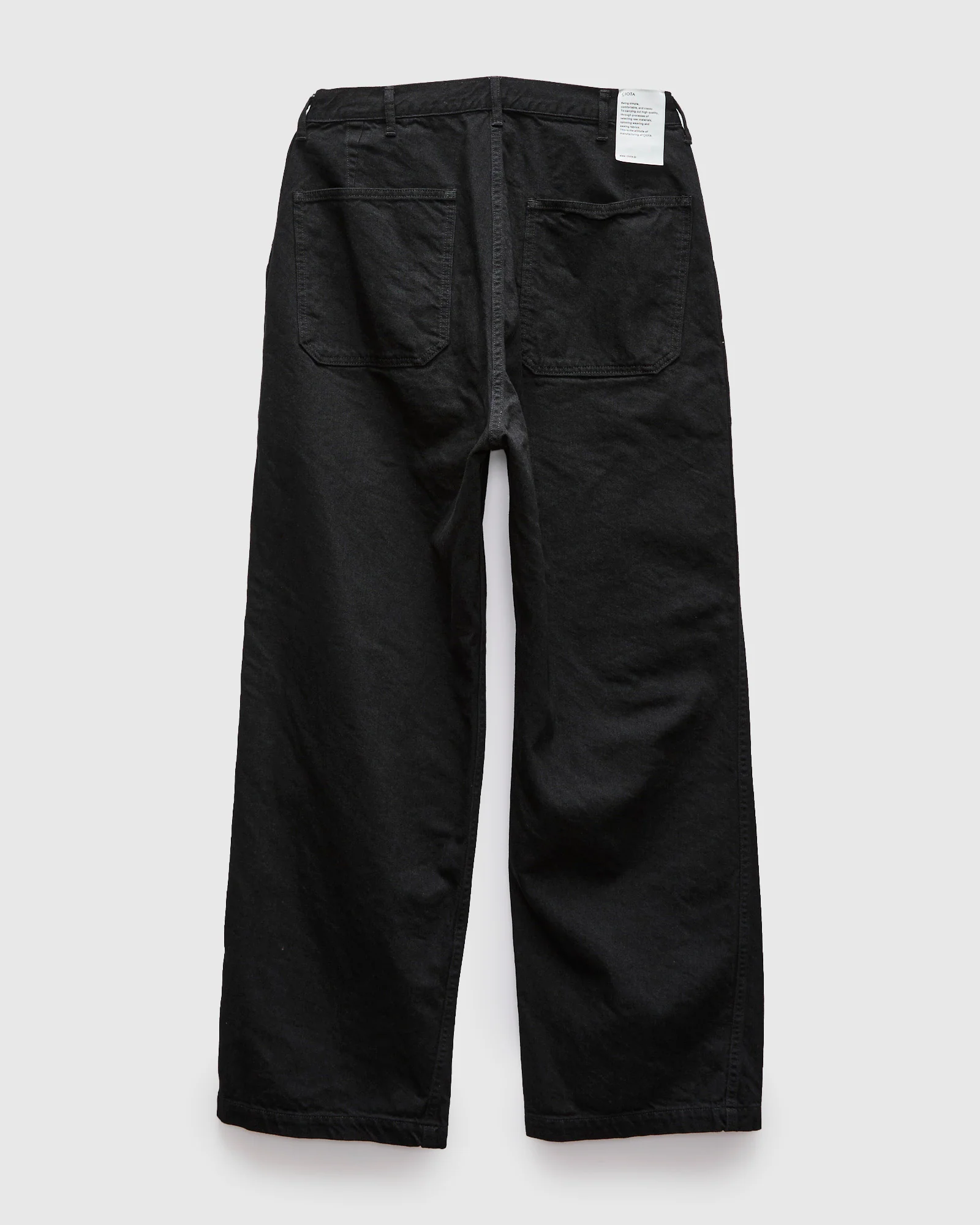 Denim Baker Pants in Rinse Black - Image 2
