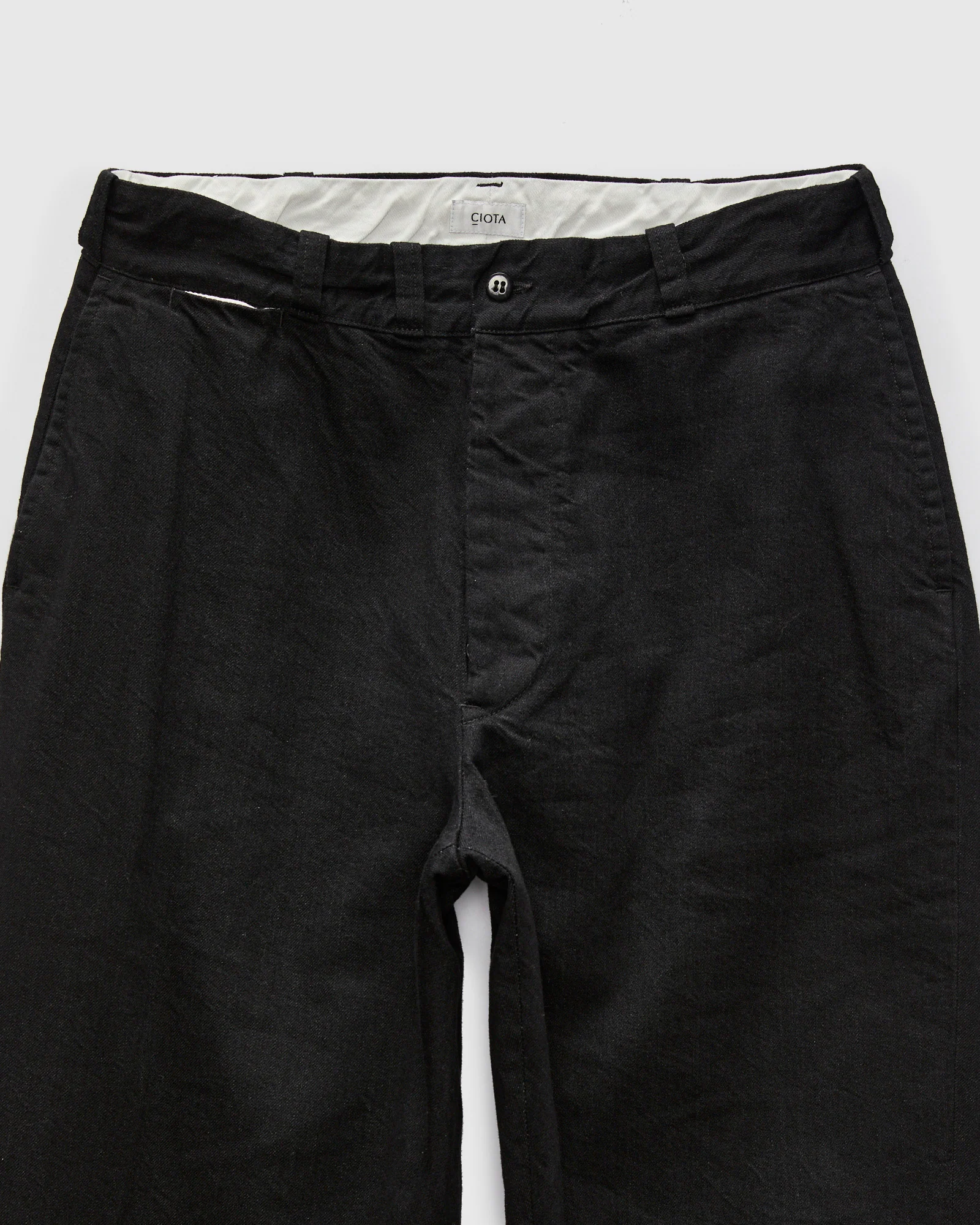 Denim Slacks in Rinse Black - Image 4
