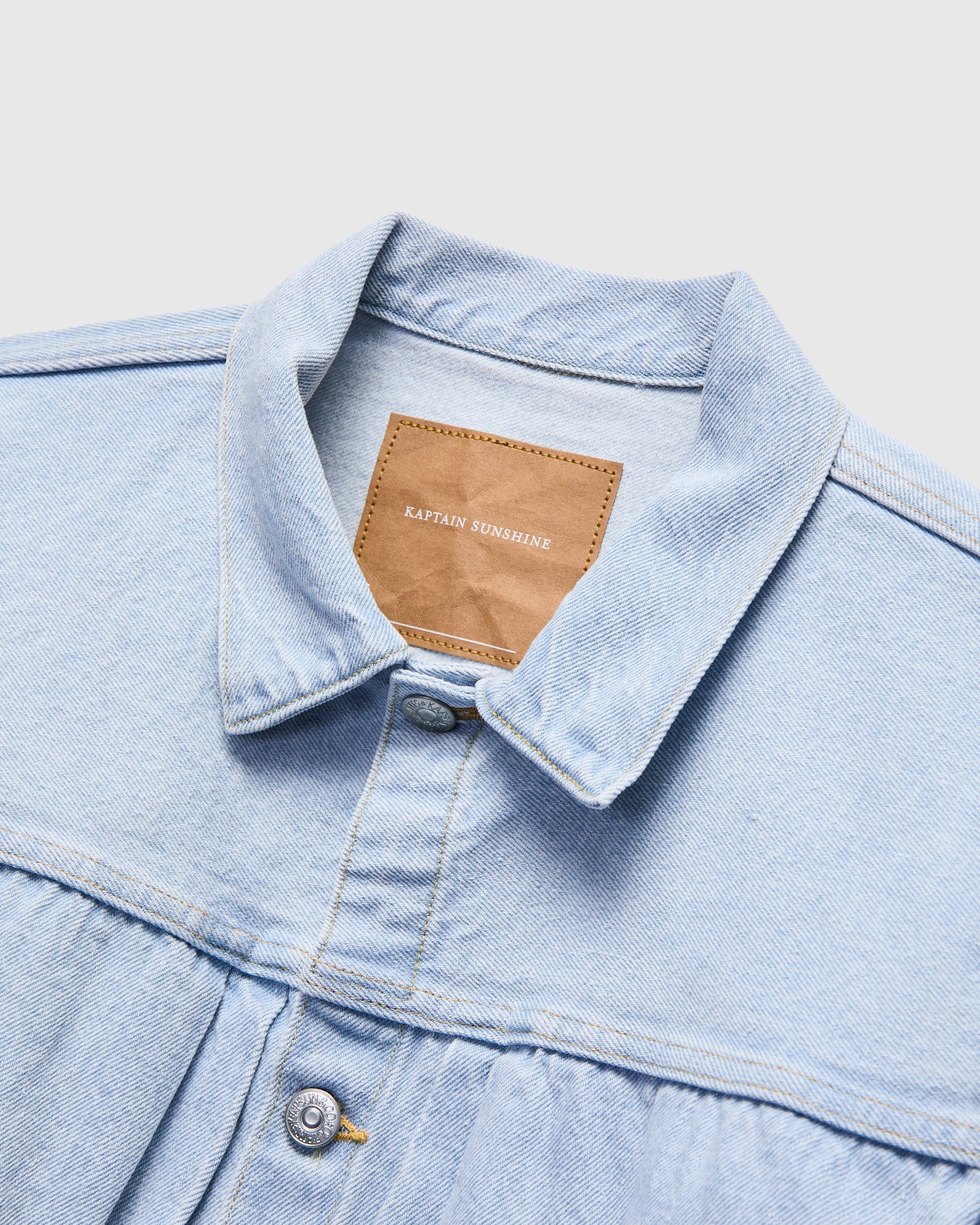 Denim Tracker 1P Jacket in Indigo Ice Wash - Image 5