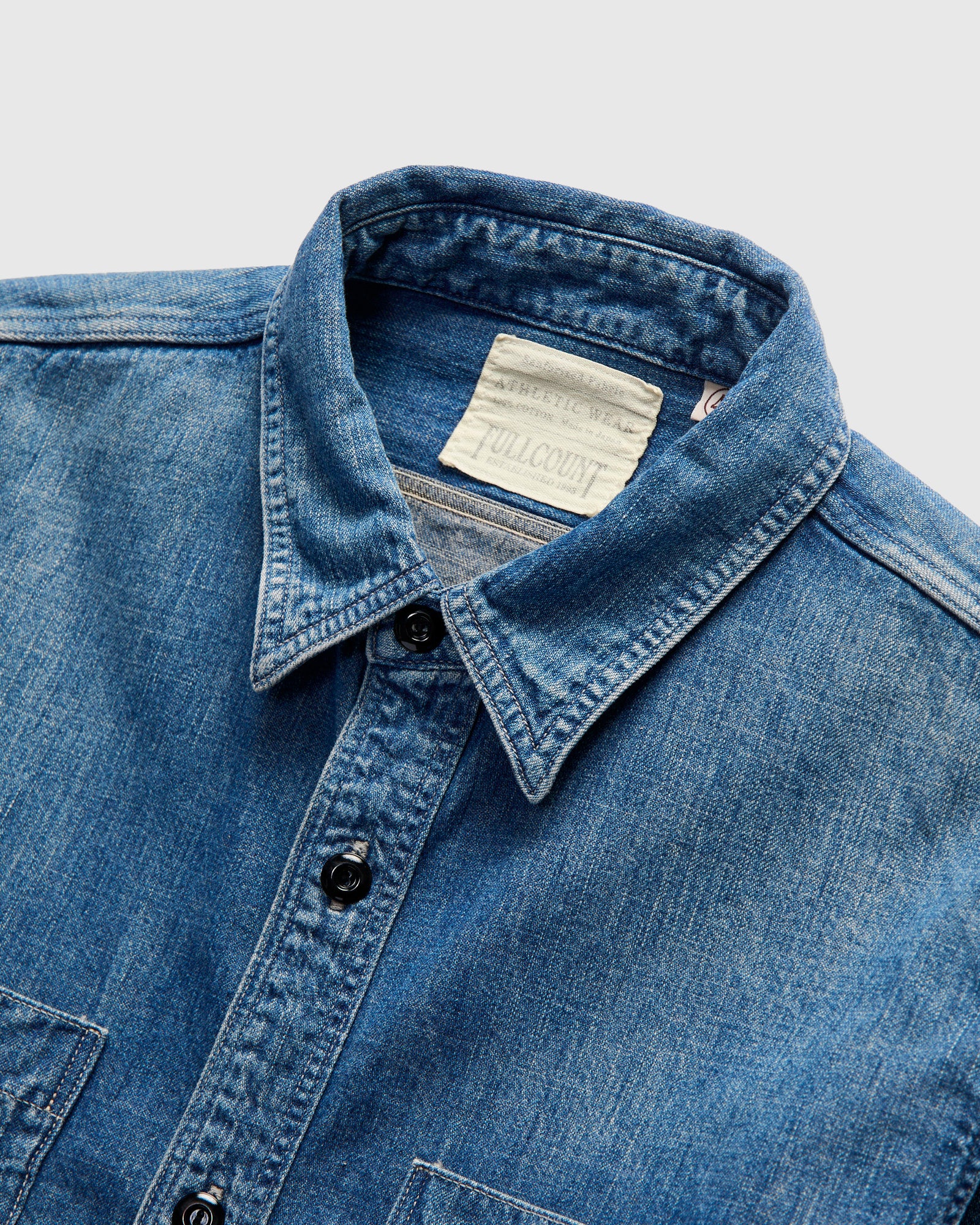 Denim Work Shirt HW in Indigo Blue - Image 3