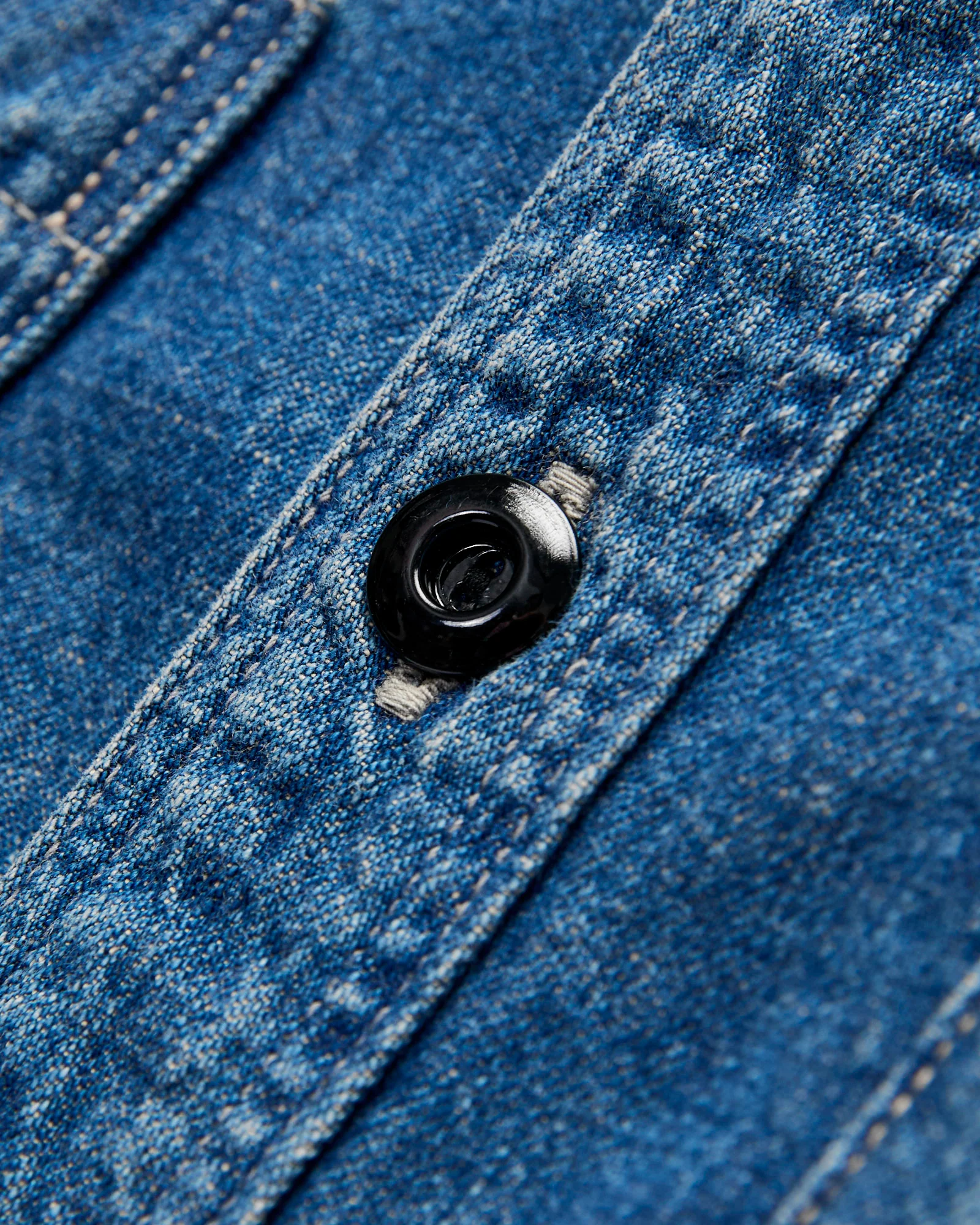 Denim Work Shirt HW in Indigo Blue - Image 4