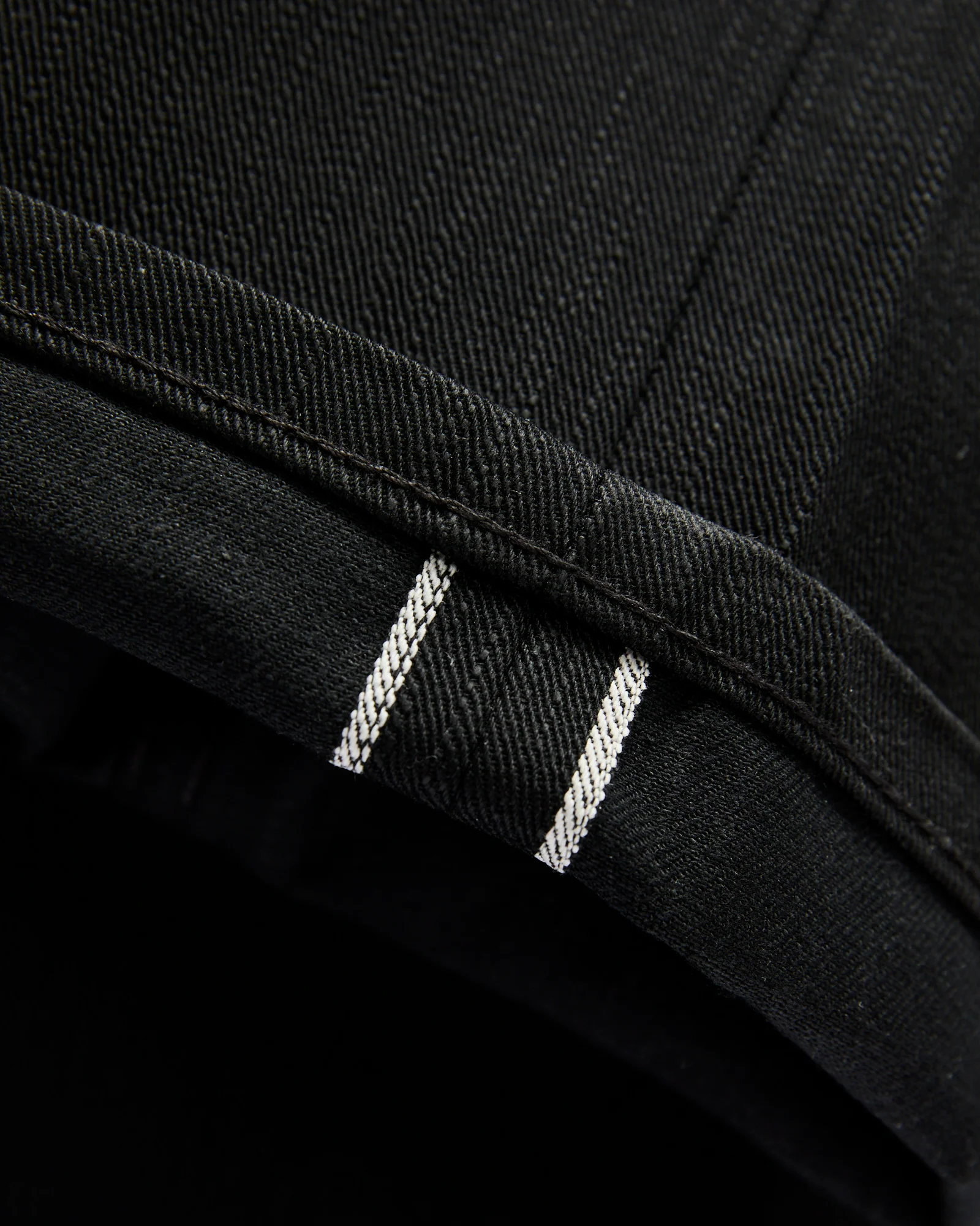 "Double Capsule Collection" 13.75oz Double Black Slub Selvedge Denim - Strong Guy Fit - Image 9