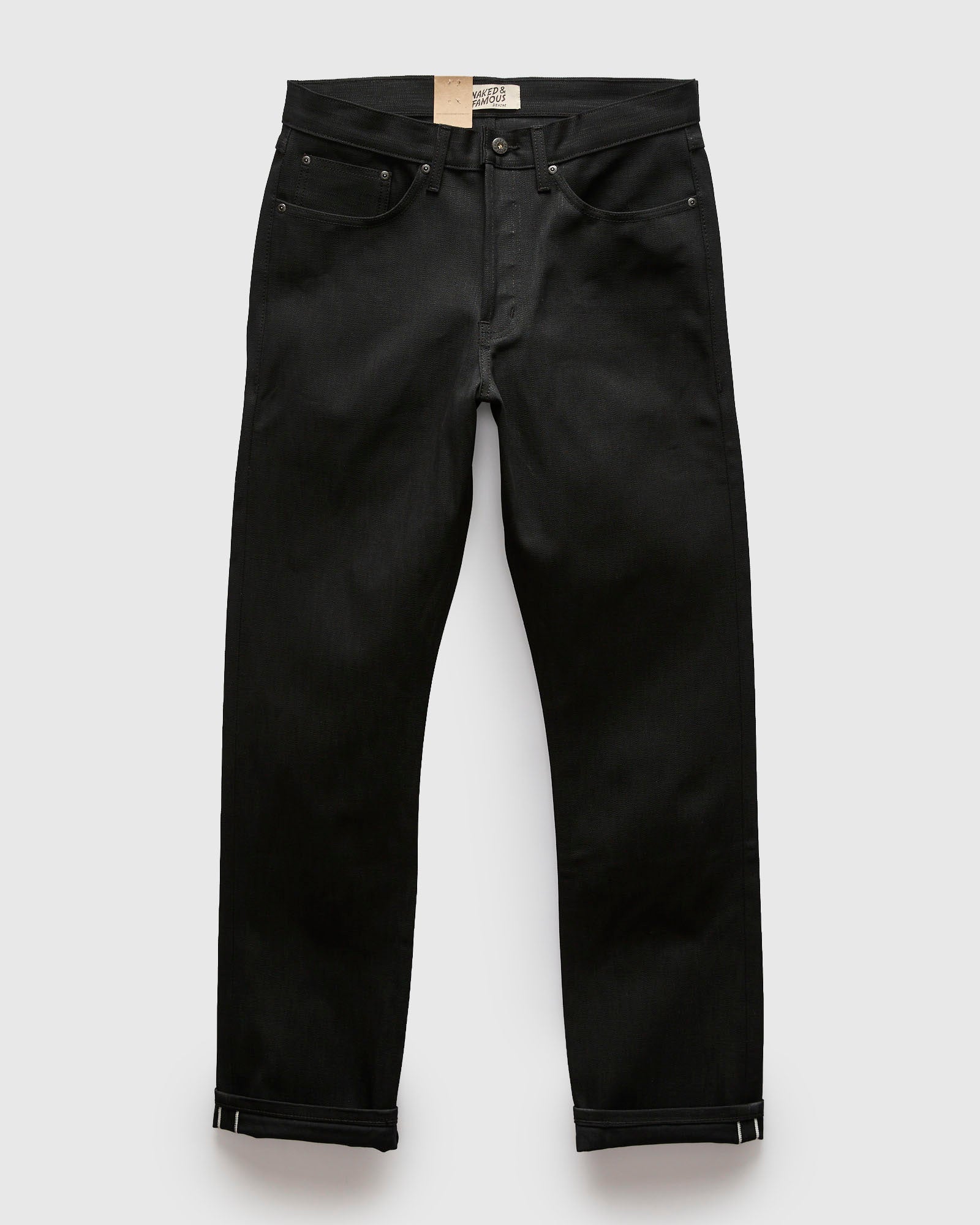 "Double Capsule Collection" 13.75oz Double Black Slub Selvedge Denim - True Guy Fit - Image 2