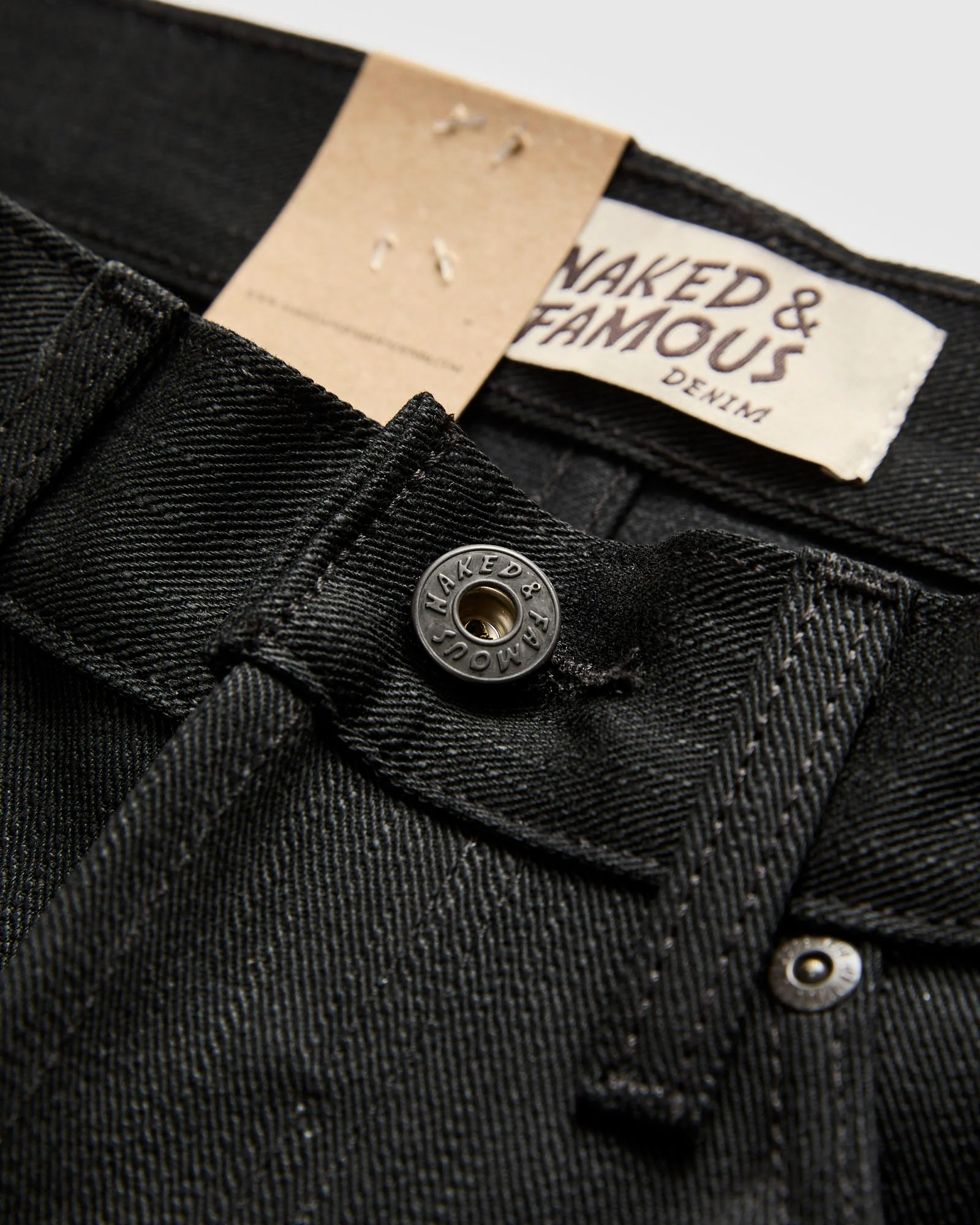 "Double Capsule Collection" 13.75oz Double Black Slub Selvedge Denim - True Guy Fit - Image 7