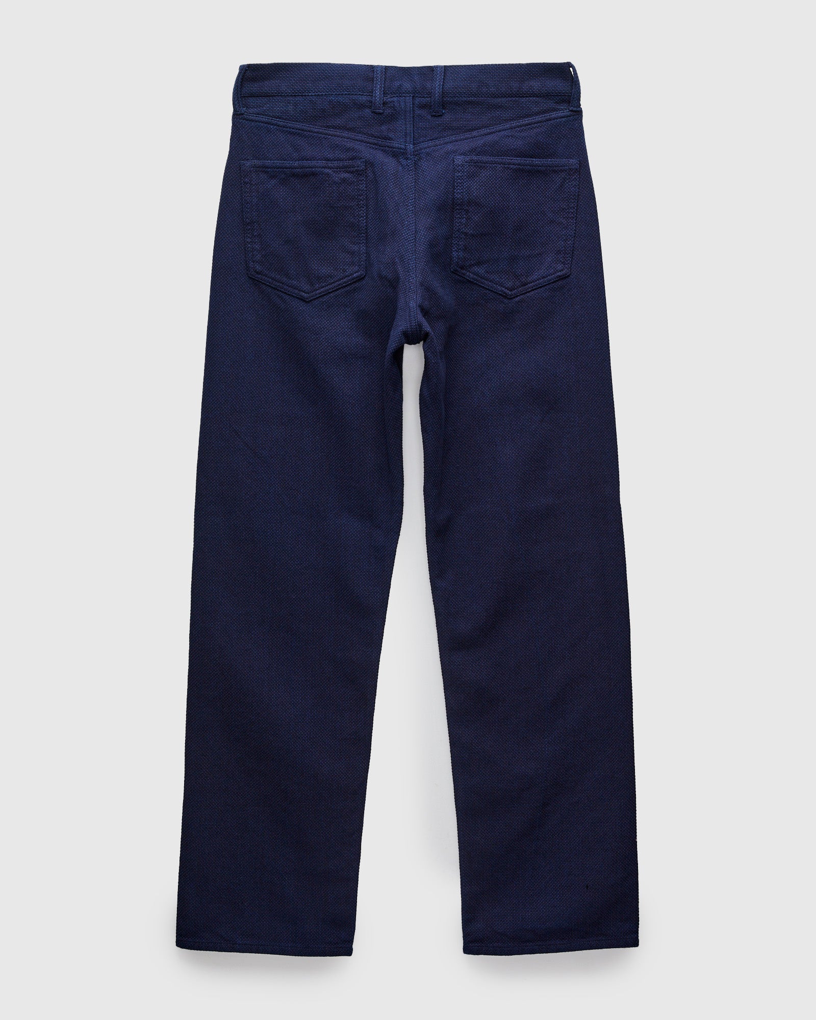 Double Cloth Sashiko Jeans in Hand Dyed Indigo - Image 2