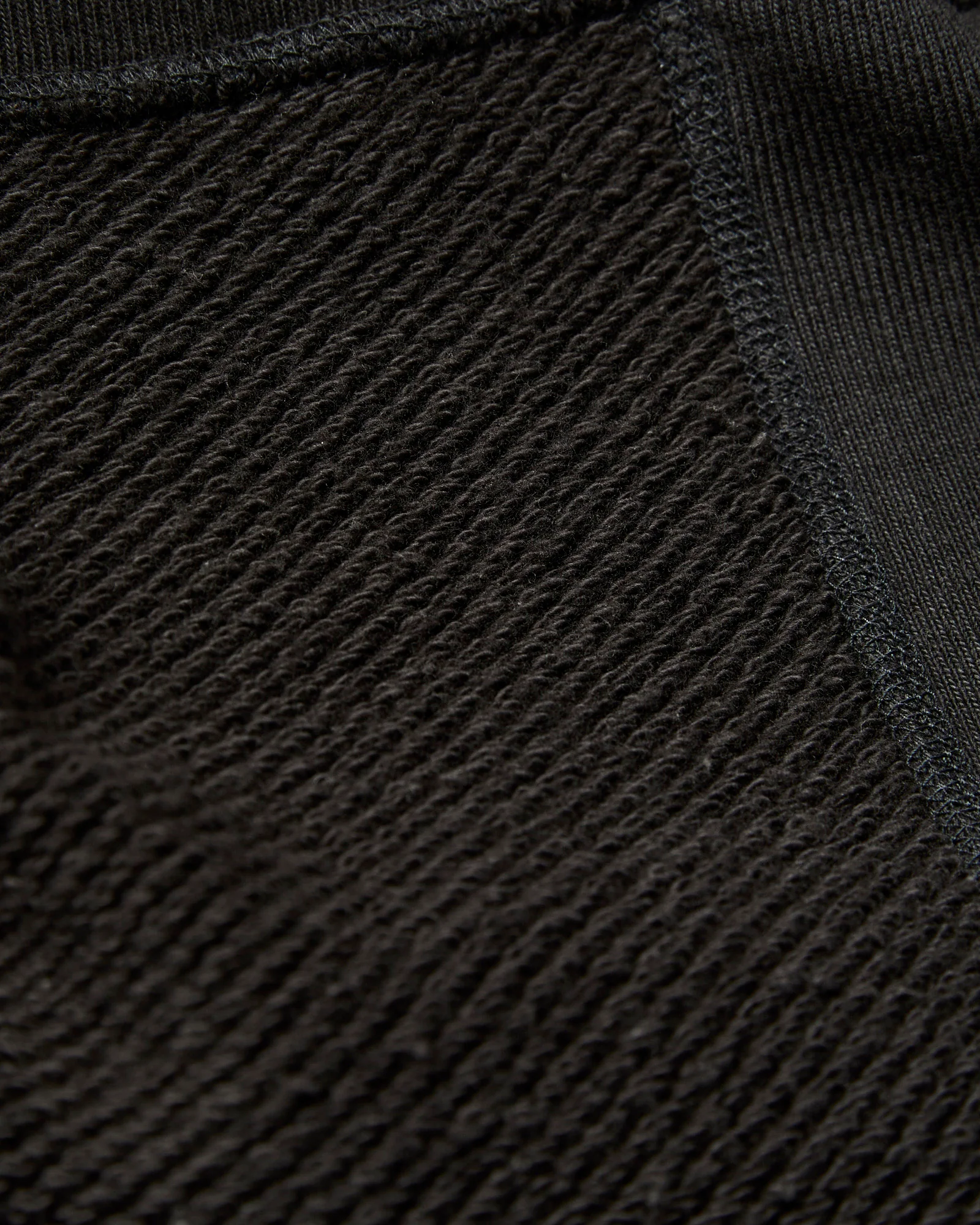 Double Heavyweight French Terry 25.8oz Crewneck in Sumi Black - Image 8