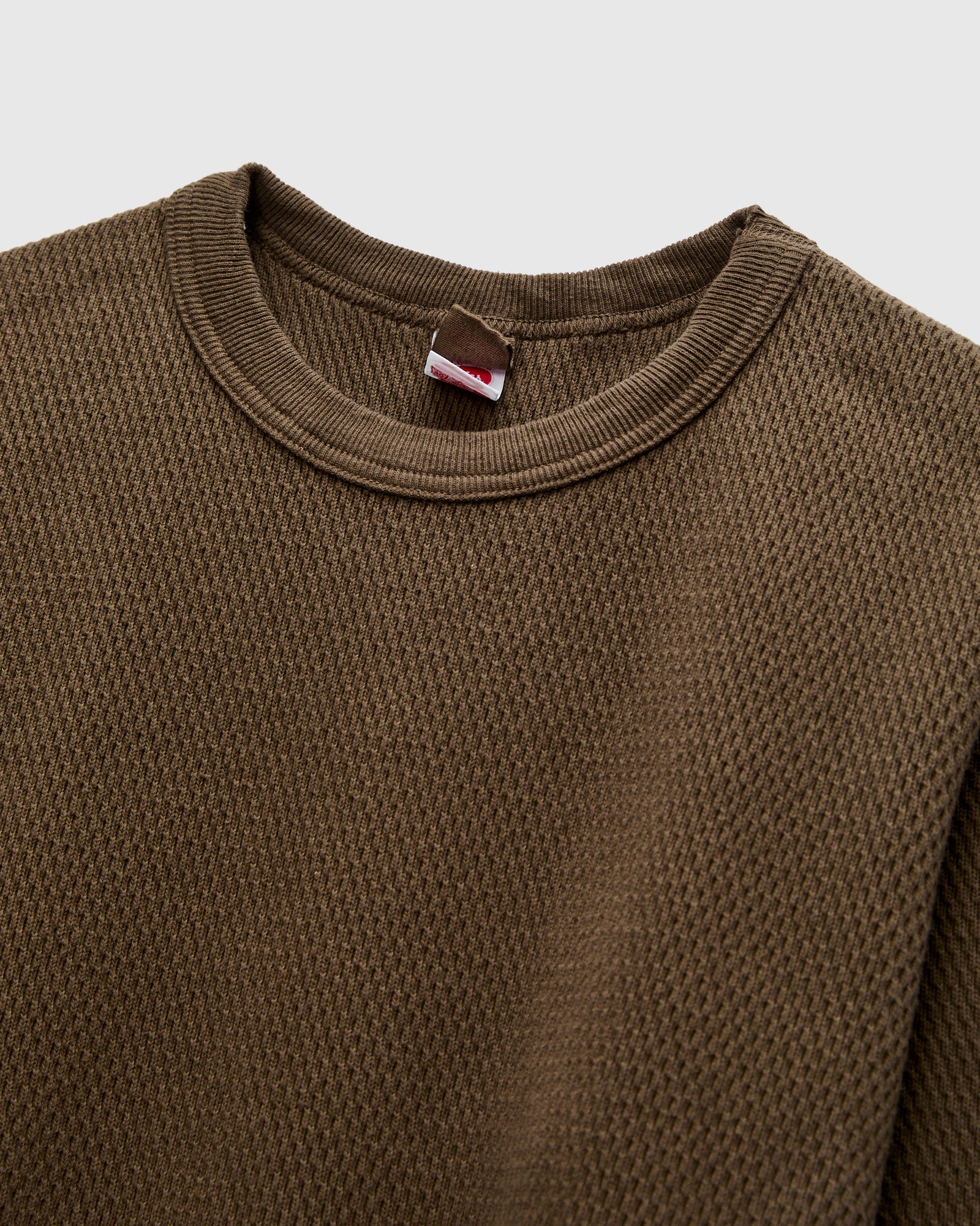 Double Honeycomb Thermal Shirt in Brown - Image 3
