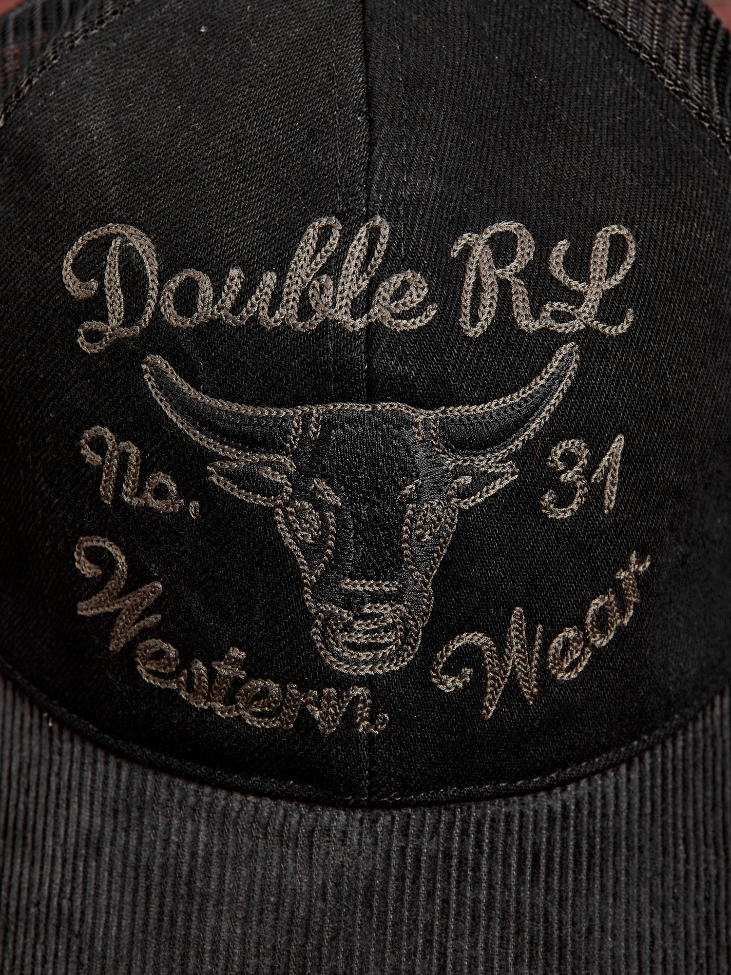 Double RL Ranch Trucker Cap in Black - Image 3