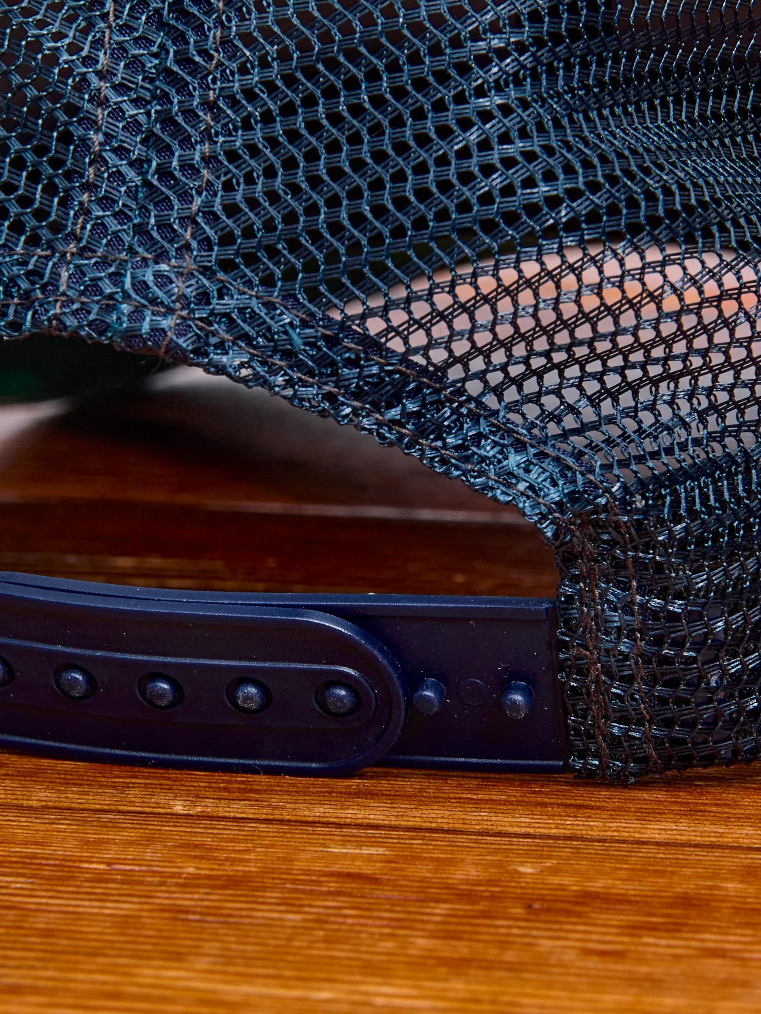 Double RL Trucker Cap in Indigo - Image 4