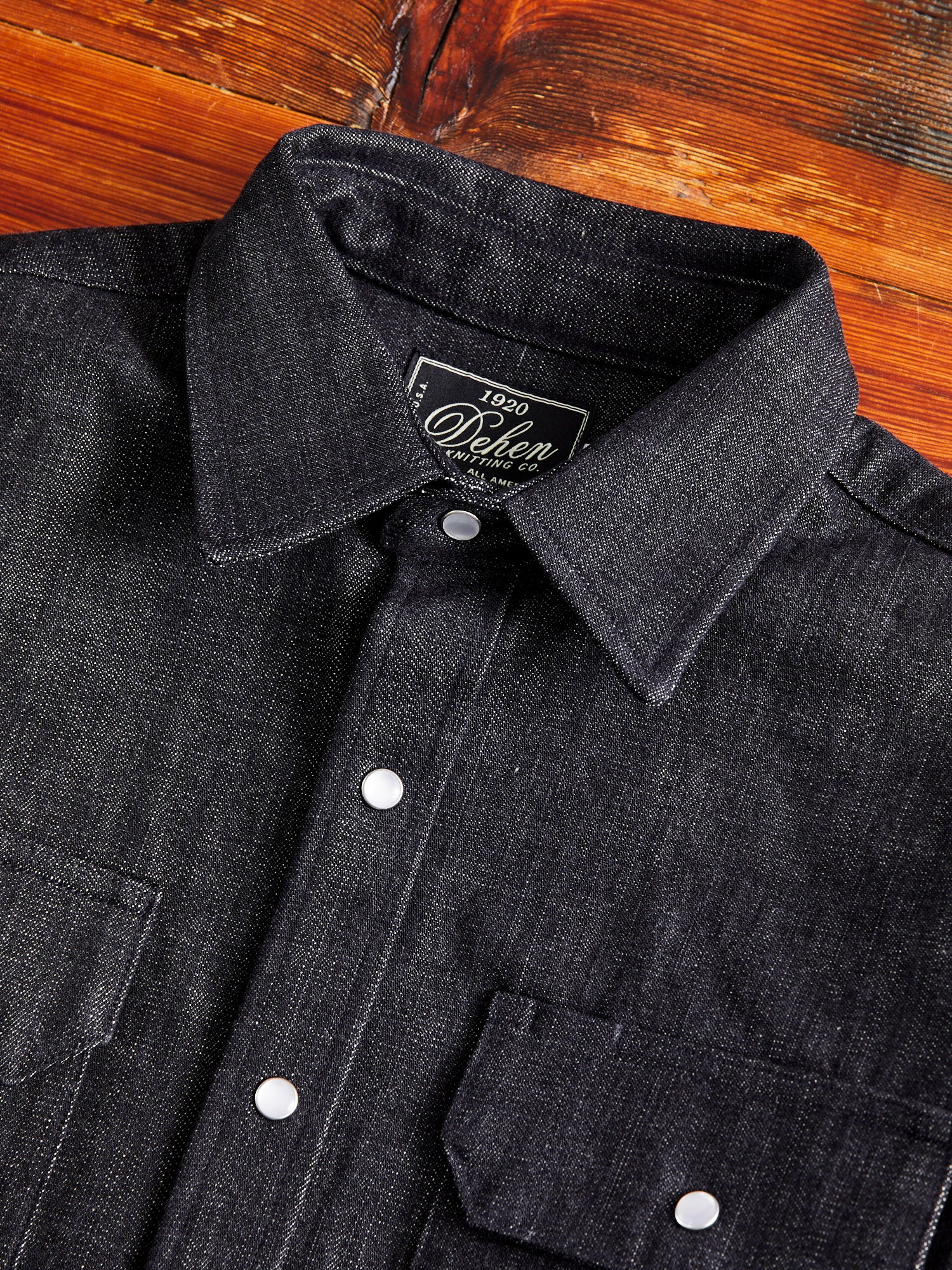 Drover Overshirt in Slate Denim - Image 3