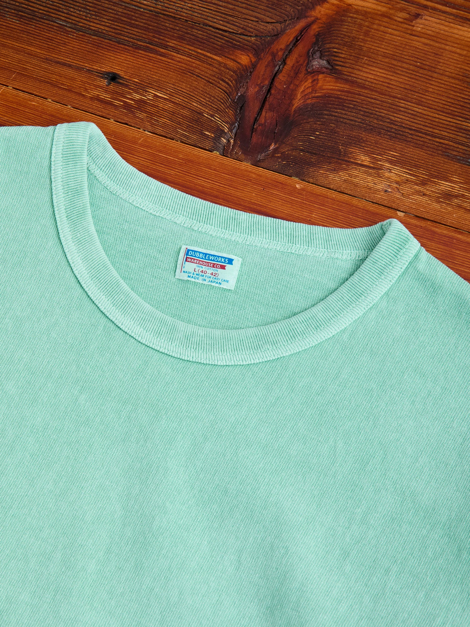 Stand Wheeler Pigment-Dyed T-Shirt in Turquoise - Image 3