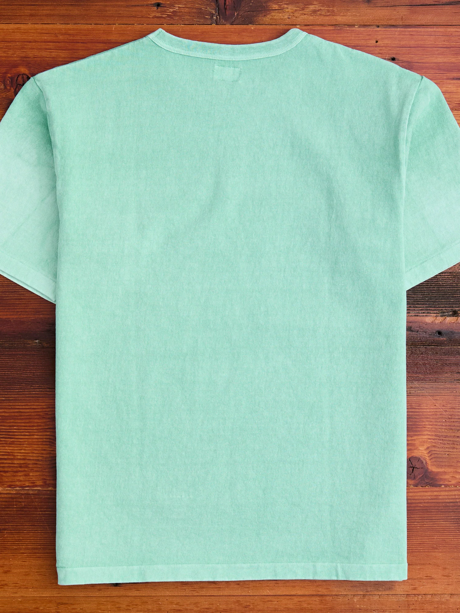 Stand Wheeler Pigment-Dyed T-Shirt in Turquoise - Image 6
