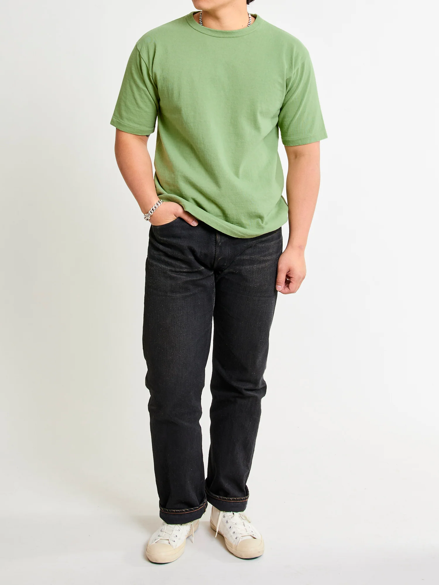 Stand Wheeler T-Shirt in Tea Green - Image 7