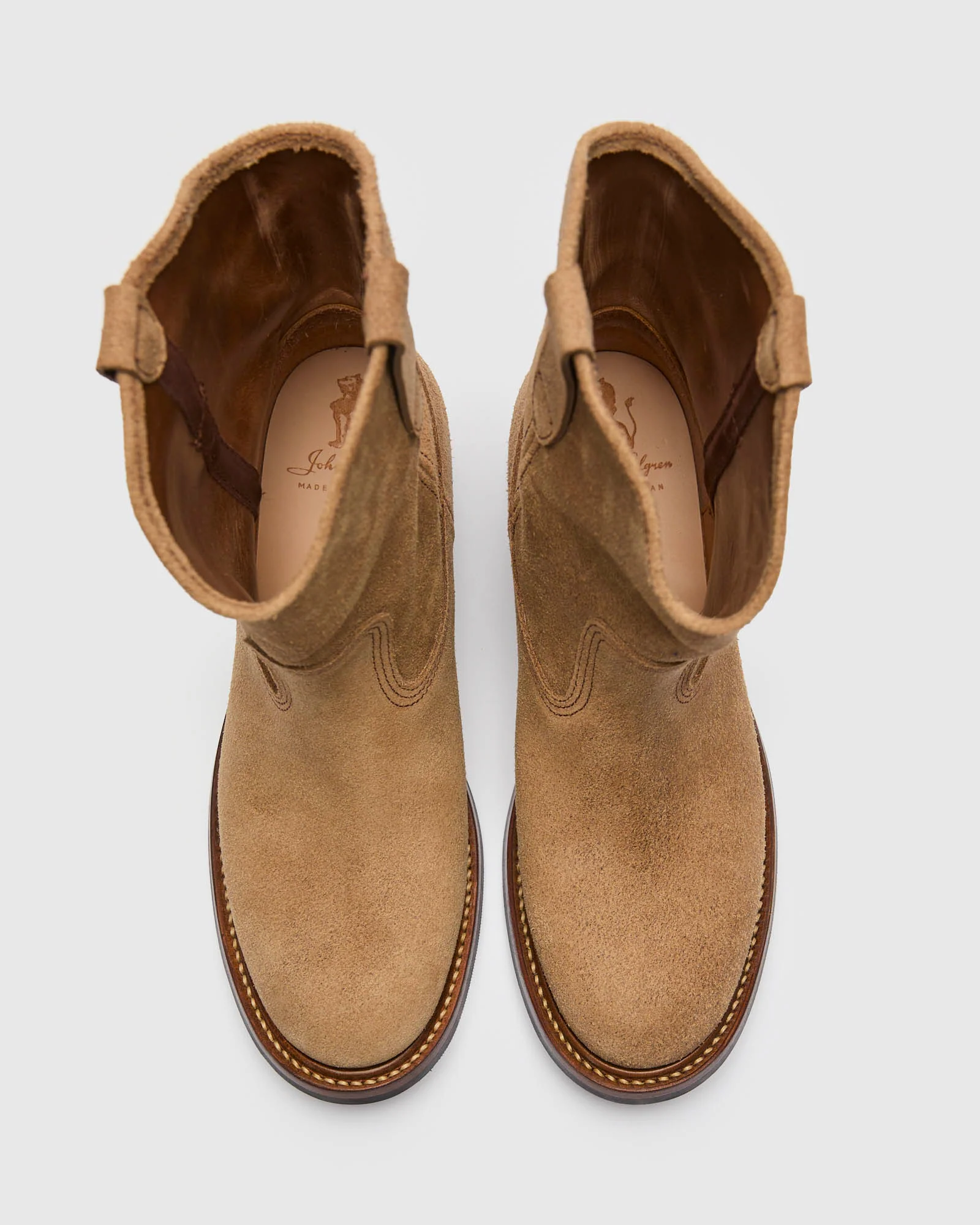 Duke Roper Boot in Horween Natural Roughout - Image 6