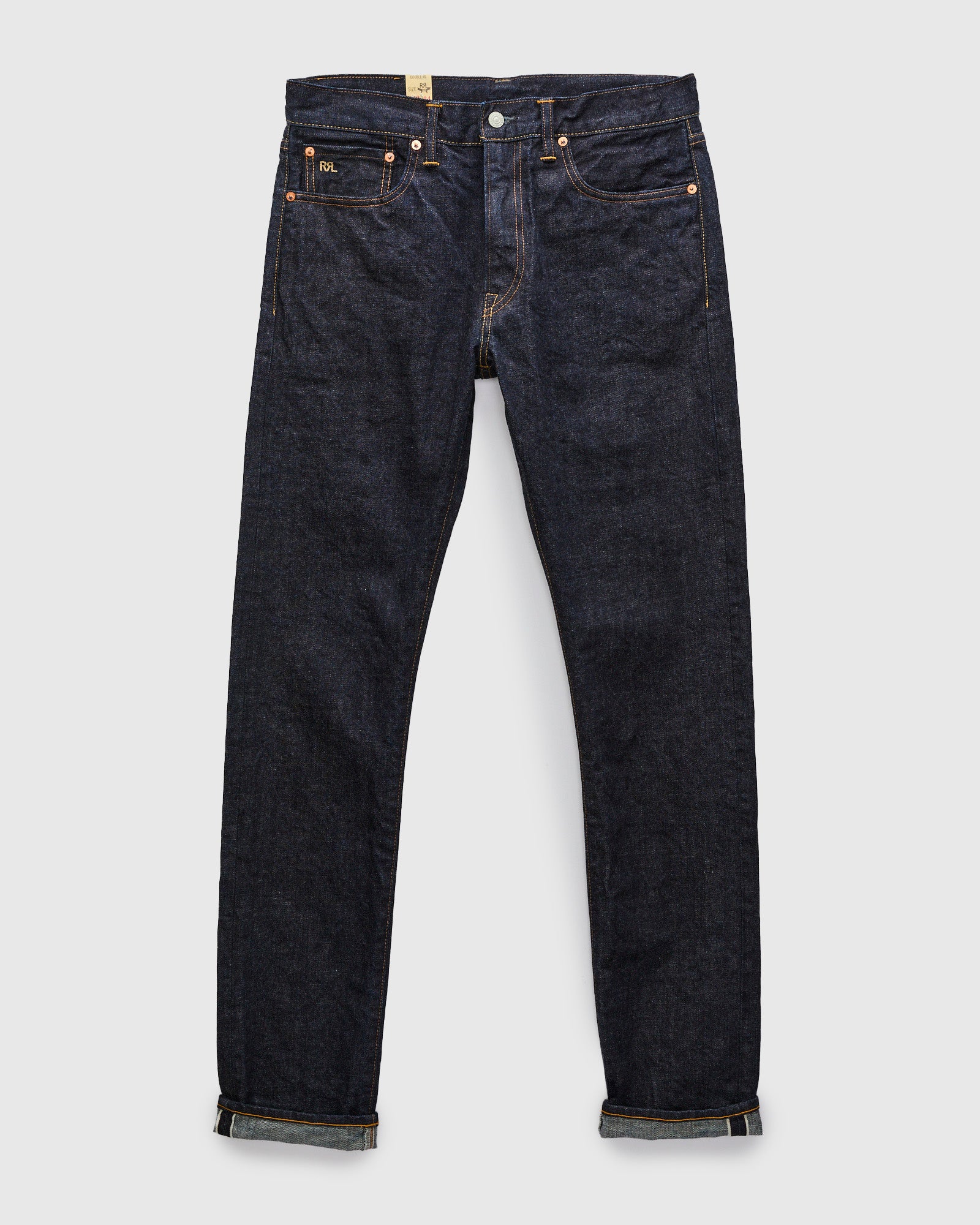 "East-West" 16oz Rinsed Selvedge Denim - High Slim Fit - Image 2