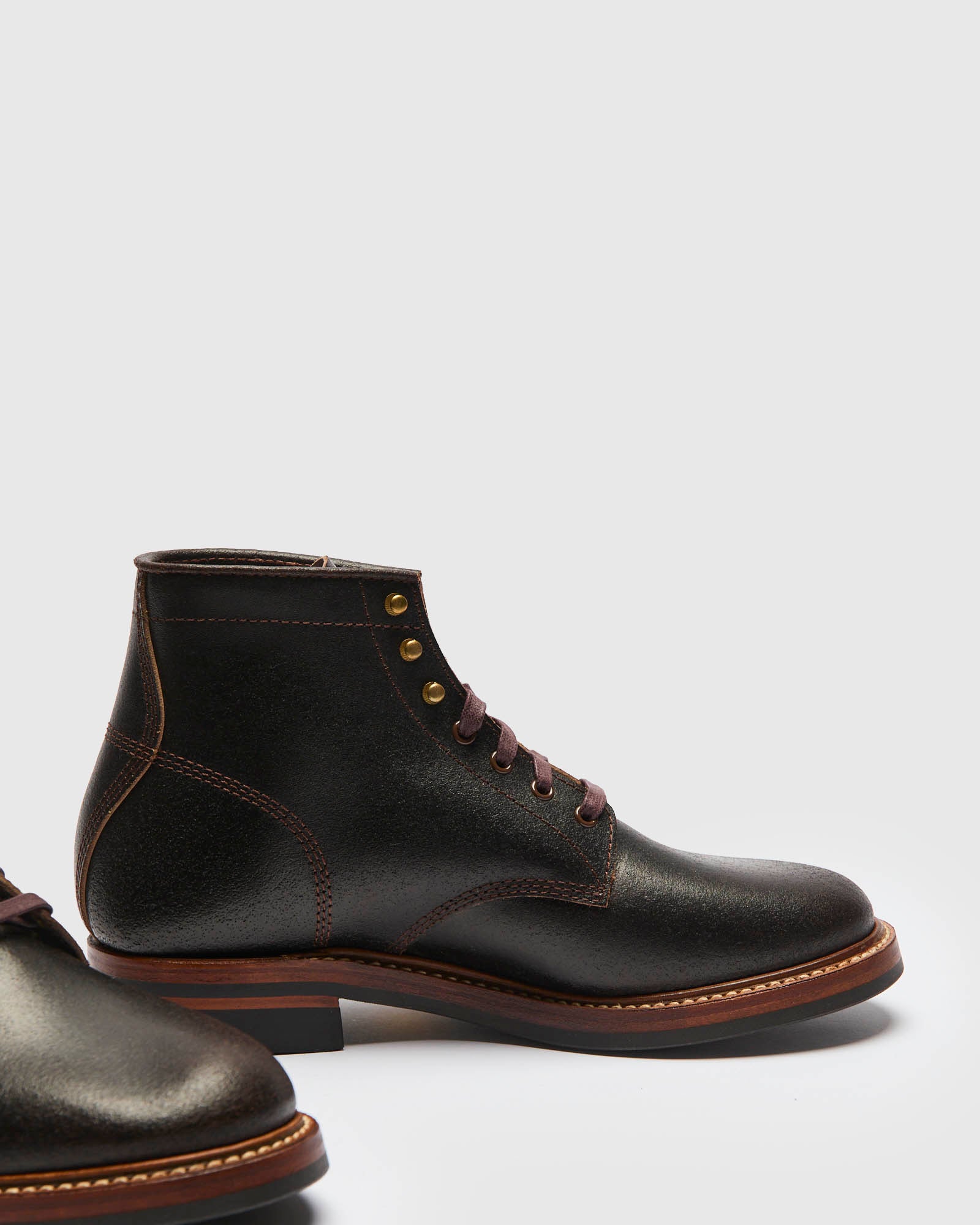 El Capitan Boot in Horween Waxed Dark Brown - Image 4