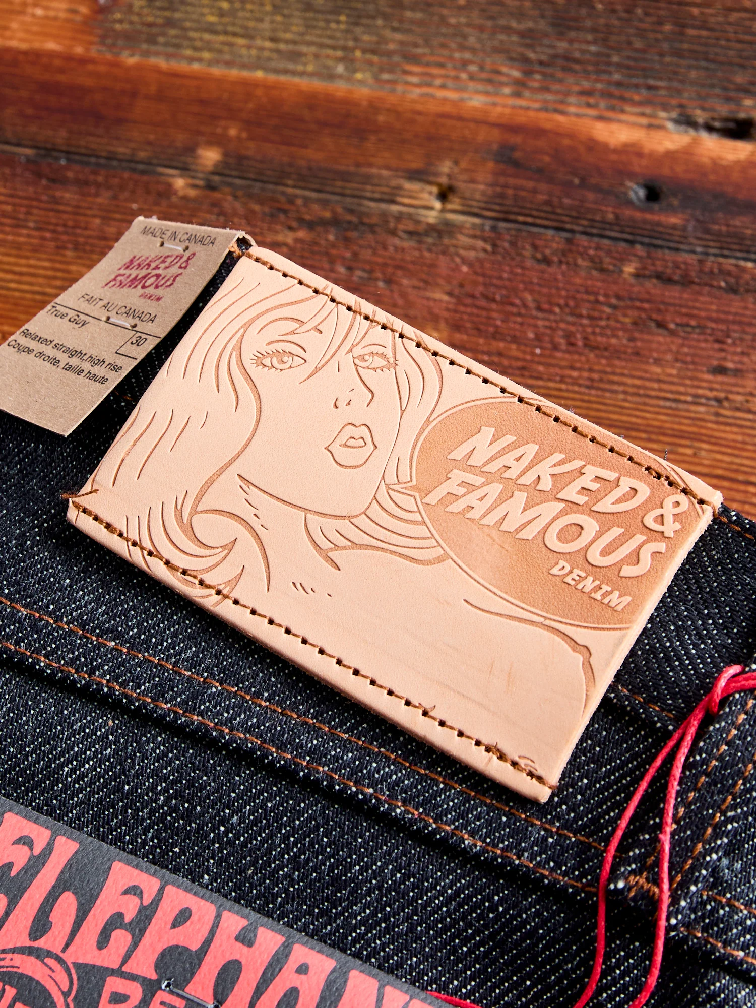 "Elephant 13 - Red Core" 21oz Selvedge Denim - True Guy Fit - Image 4