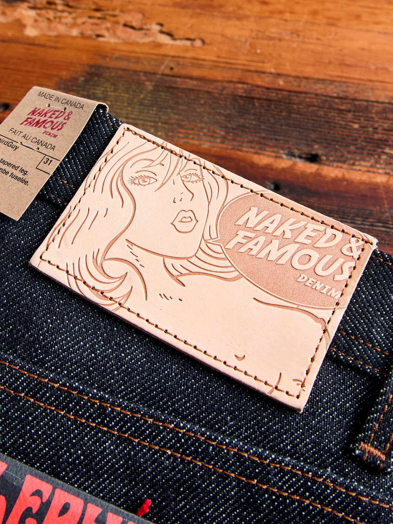 "Elephant 13 - Red Core" 21oz Selvedge Denim - Weird Guy Fit - Image 4