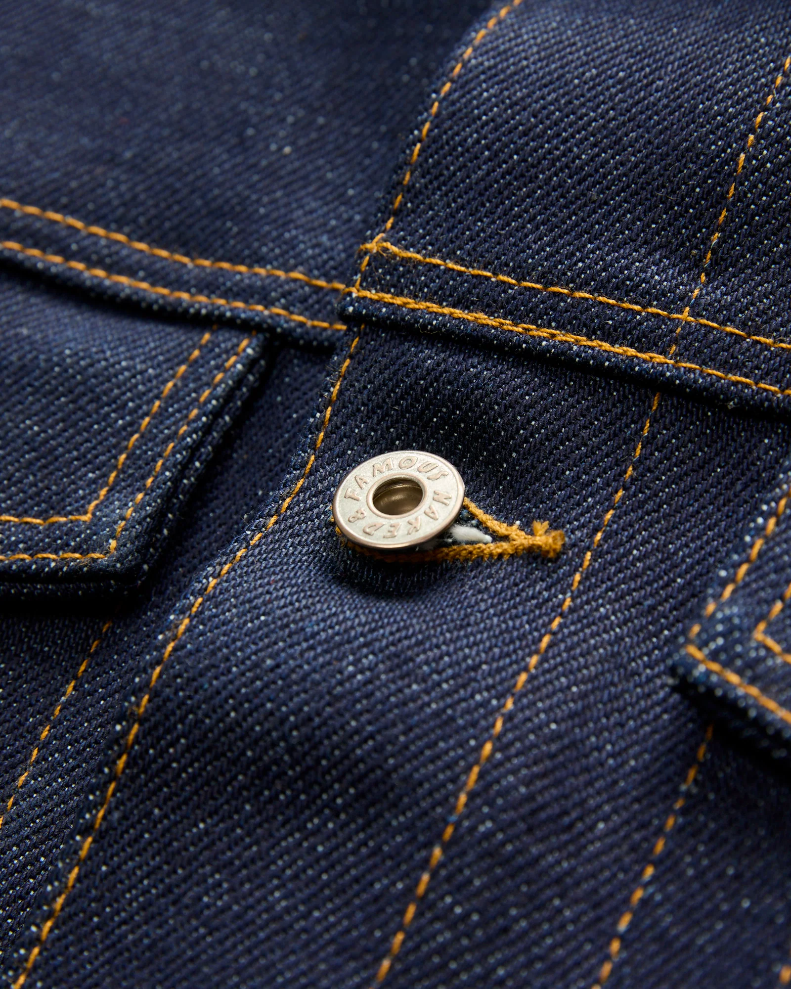 "Elephant 14 Dirty Elephant" 20oz Selvedge Denim Jacket - Image 5