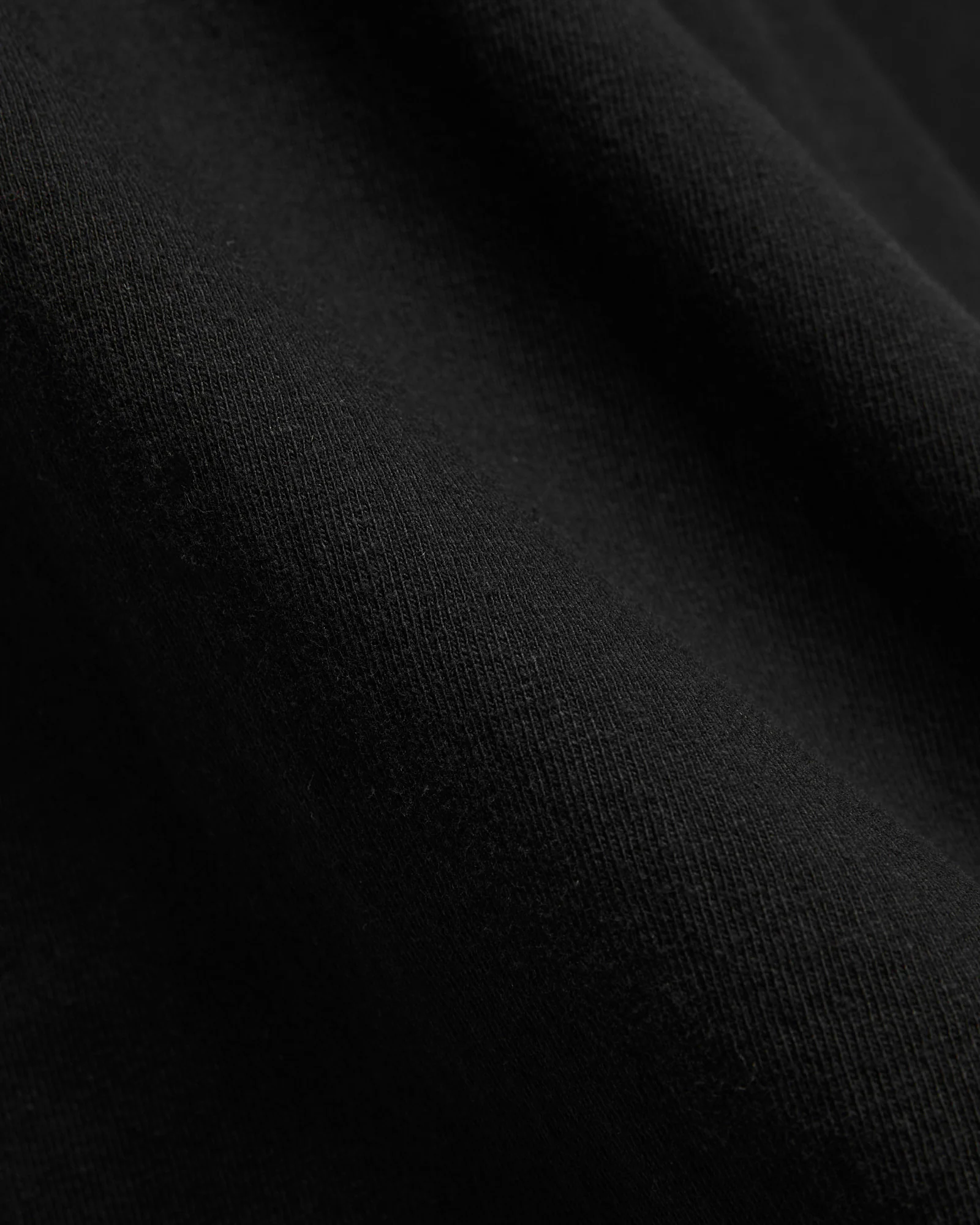 ELS Recycled Cotton Slub T-Shirt in Black - Image 2