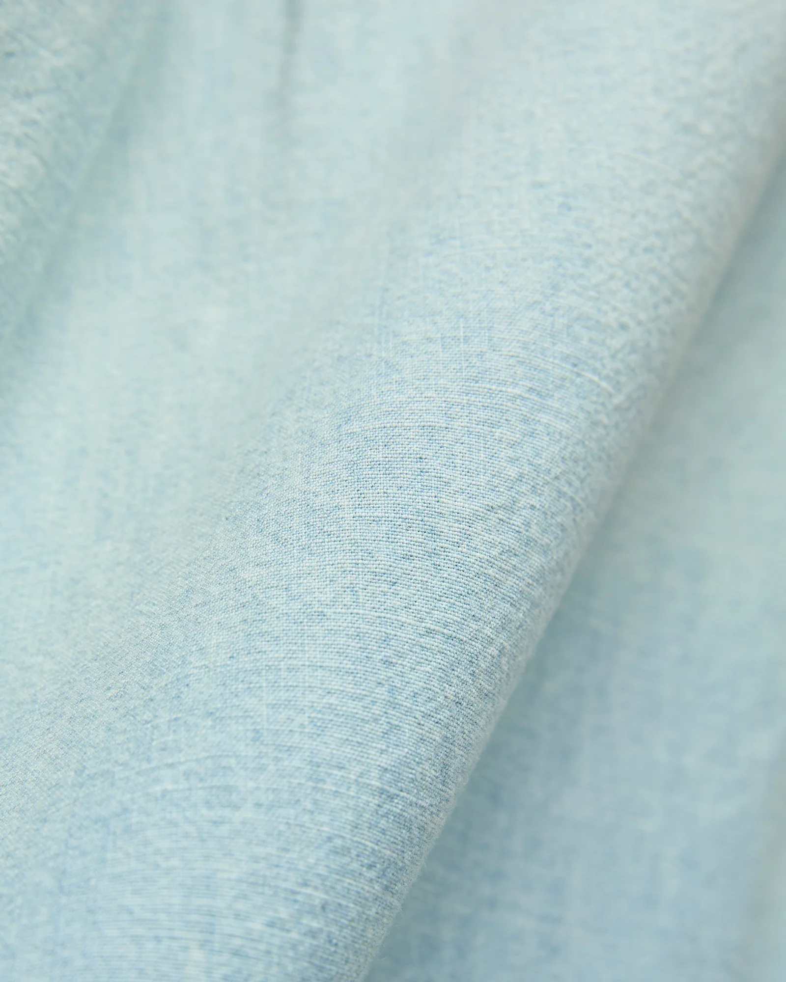 Embroidered Chambray Workshirt in Sunfaded Indigo - Image 8