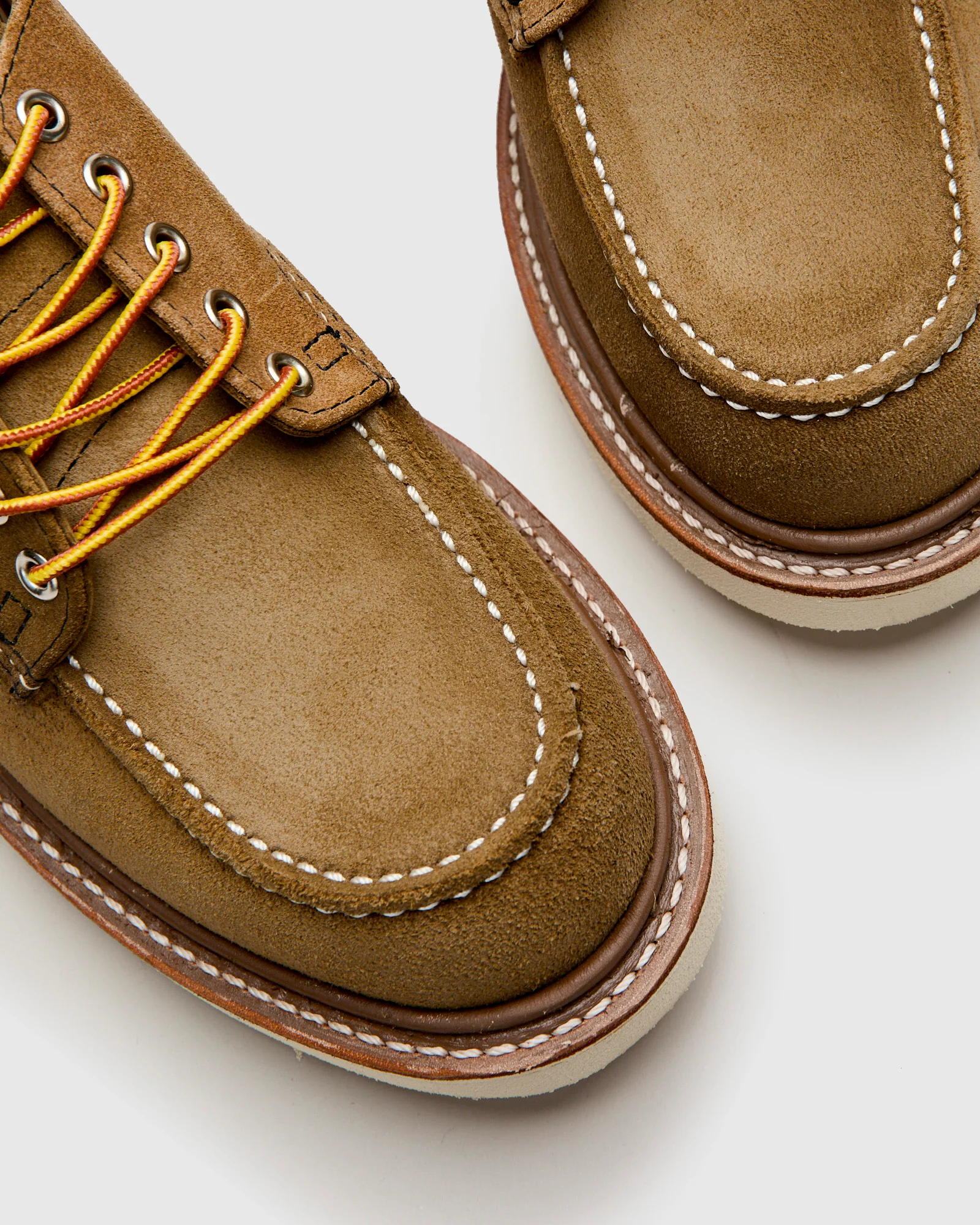 Engineered Garments x Red Wing "Shop Moc" Oxford in Camel Remix - Image 8