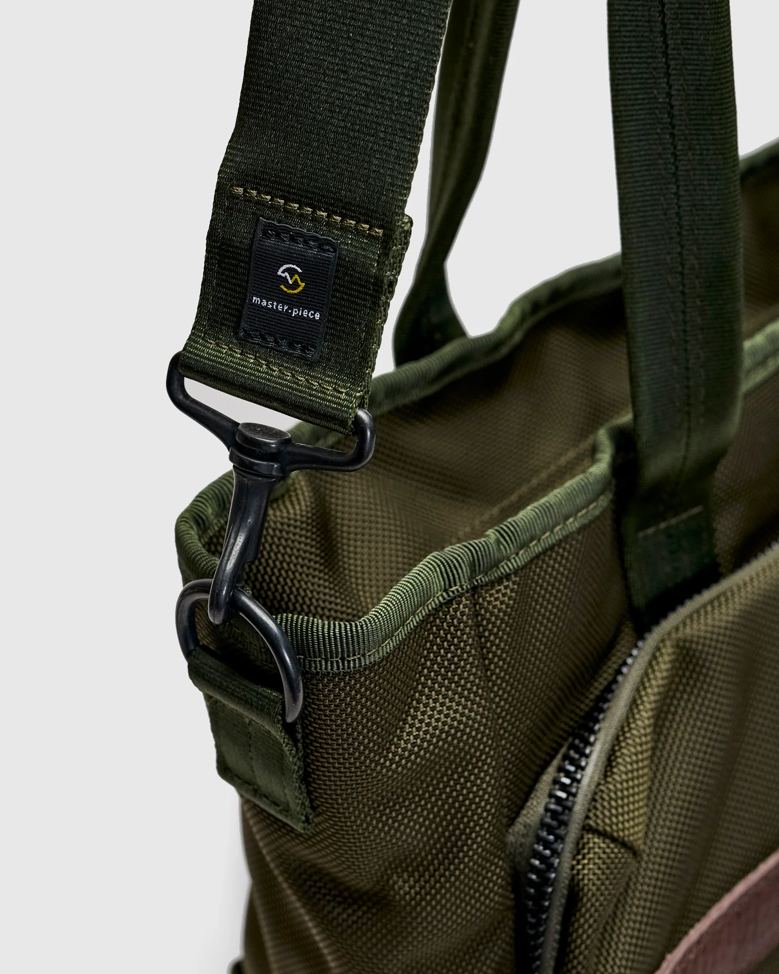 Explorer 2-Way Tote Bag in Khaki - Image 6