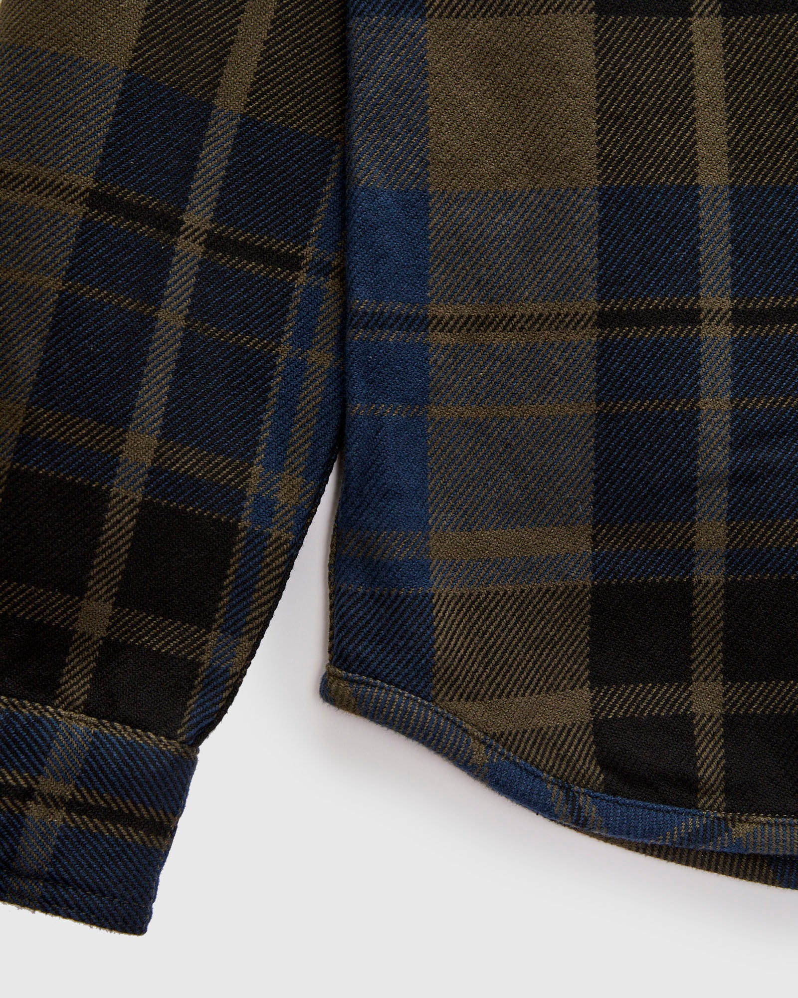 Extra Heavy Flannel Shirt in Navy Moss - Image 6