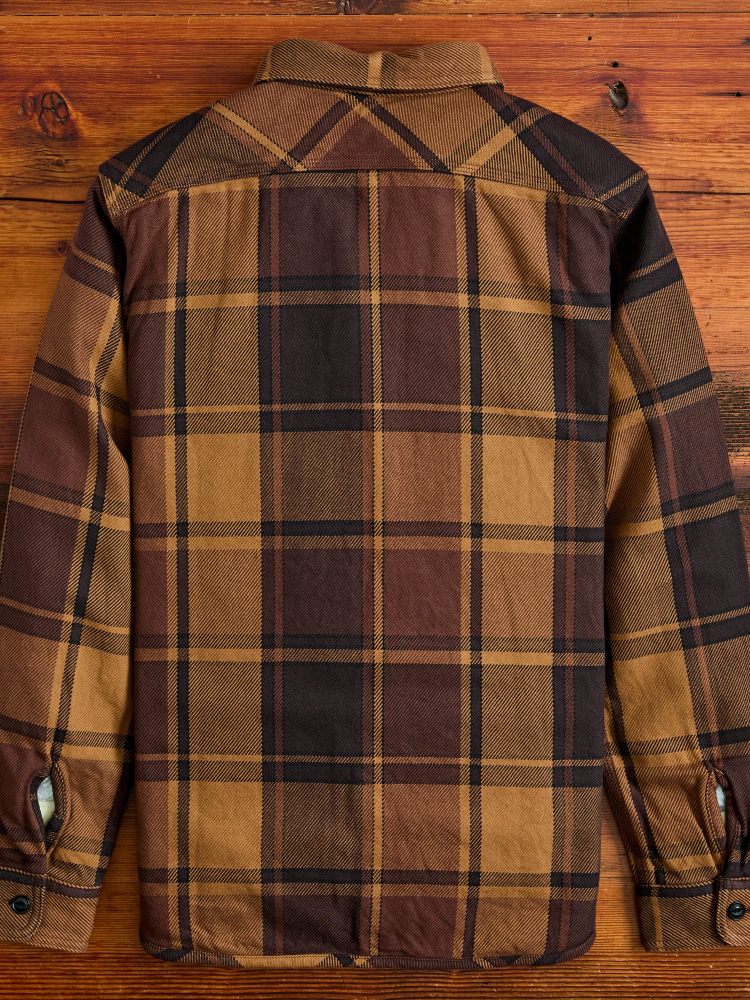 Extra Heavy Flannel Shirt in Orange - Image 3