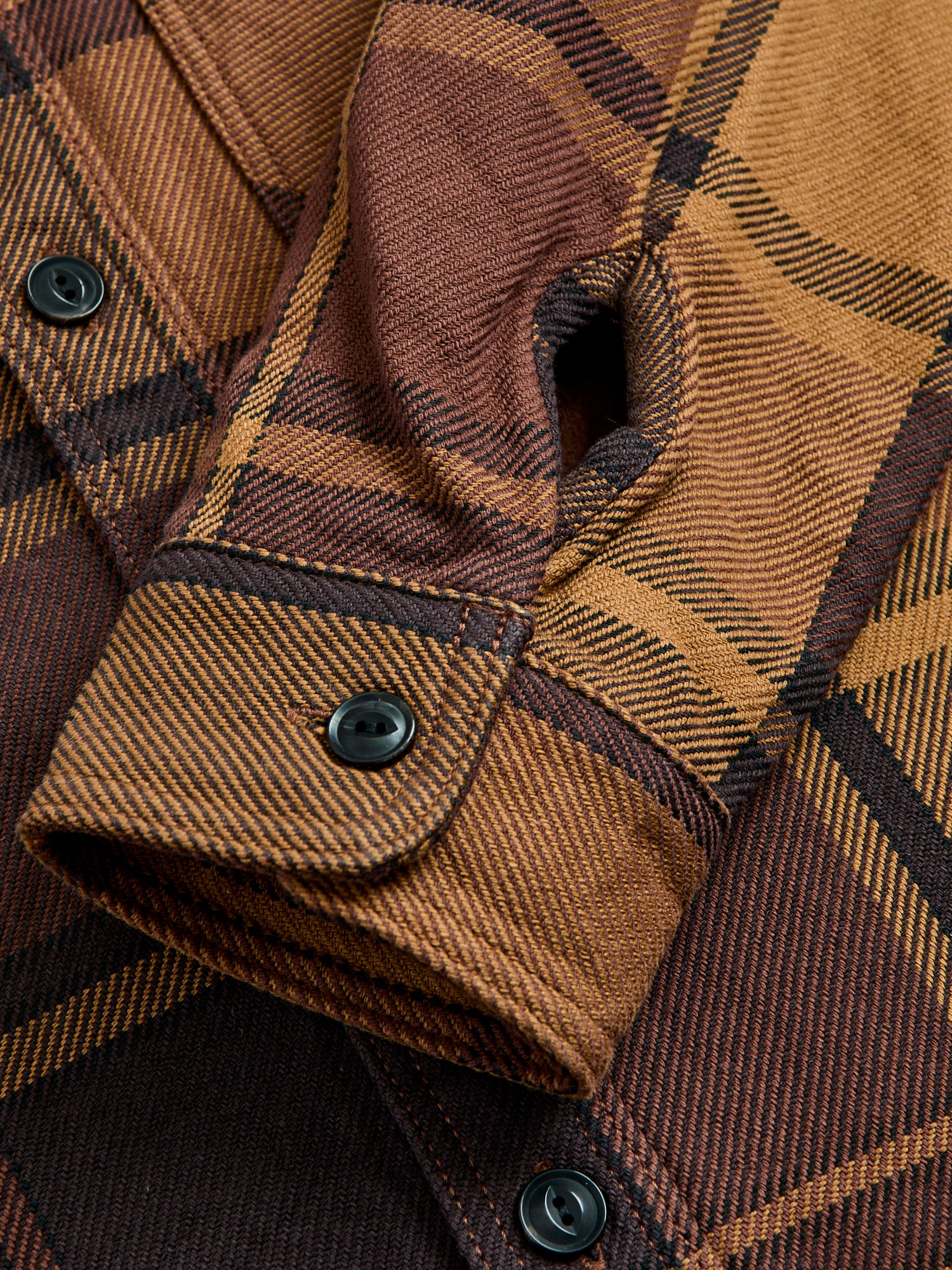Extra Heavy Flannel Shirt in Orange - Image 6