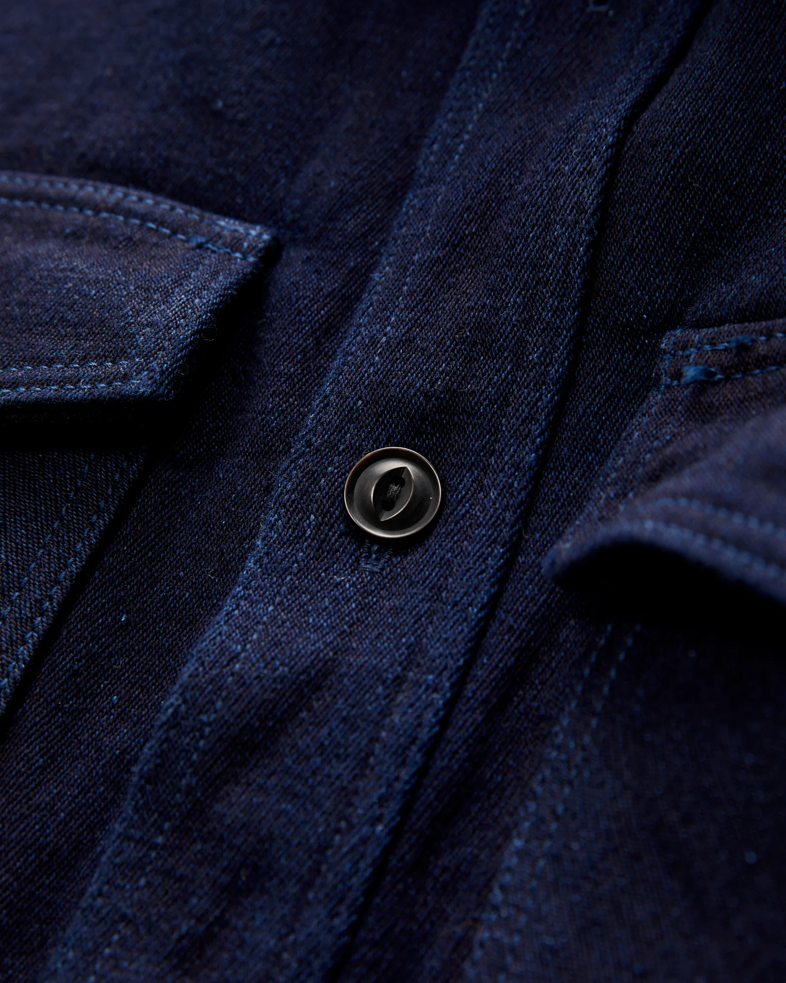 Extra Heavy Tricotine Shirt in Indigo - Image 4