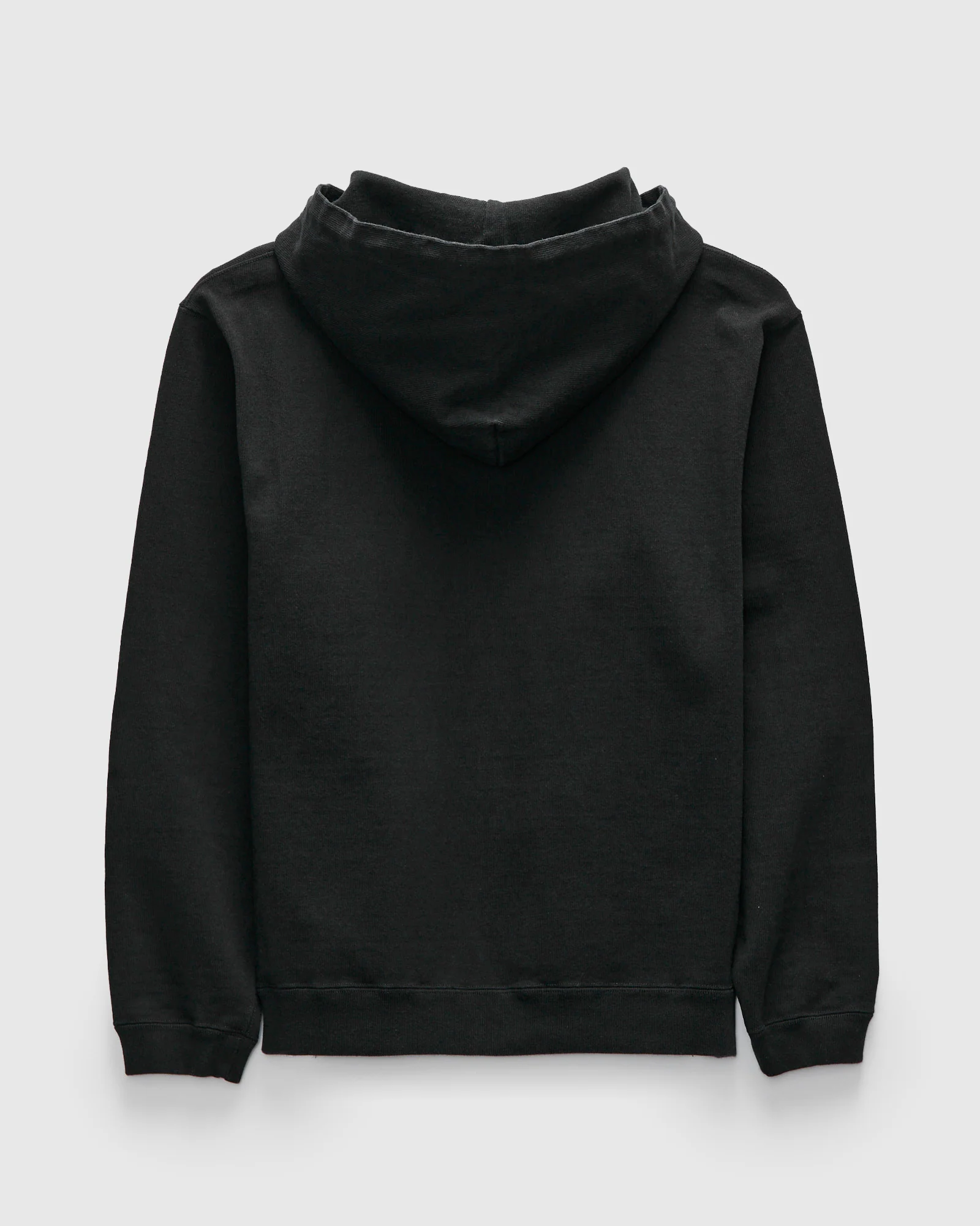 Extra Heavyweight Solid Hoodie in Black - Image 2