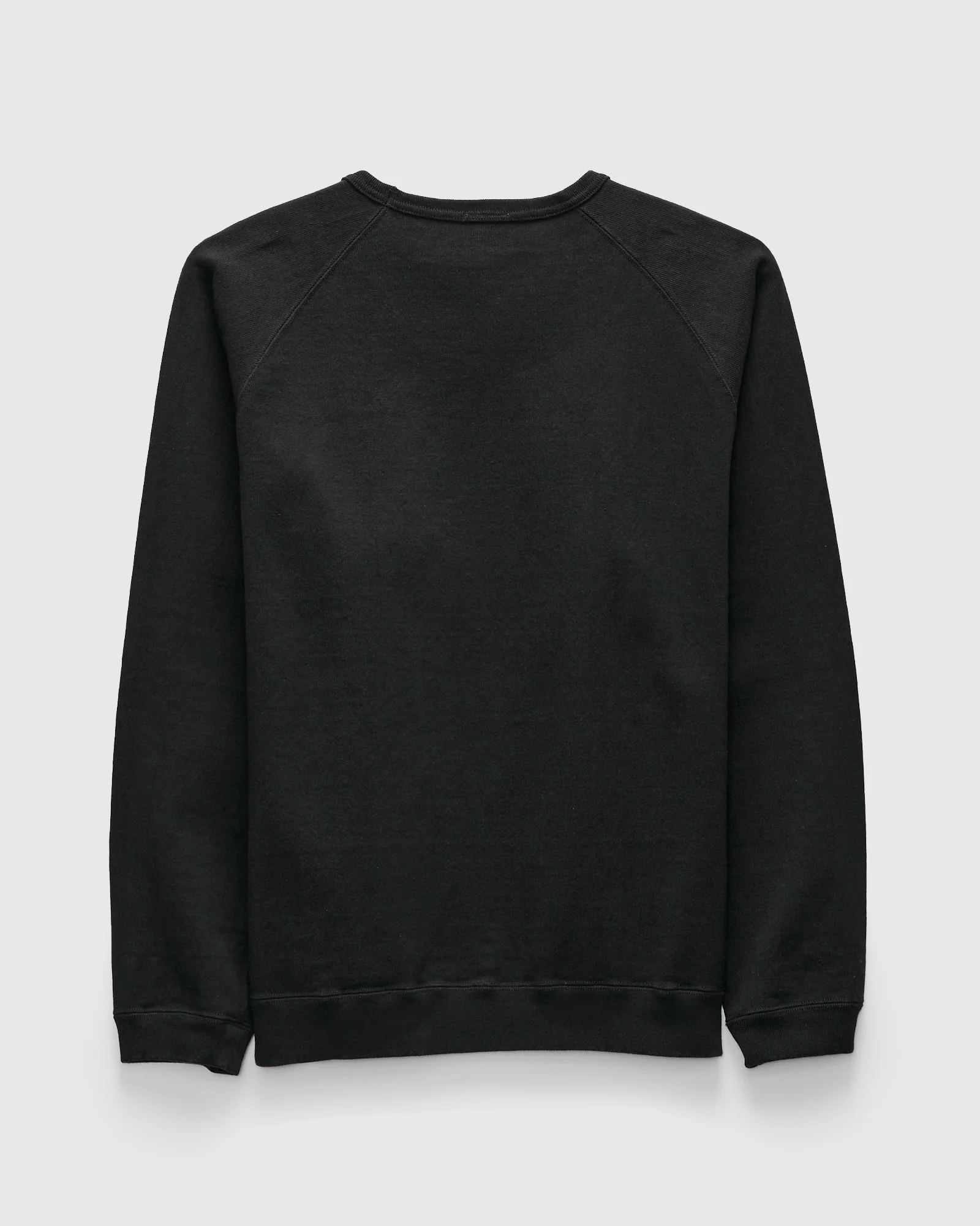 Extra Heavyweight Solid Long Sleeve T-Shirt in Black - Image 2