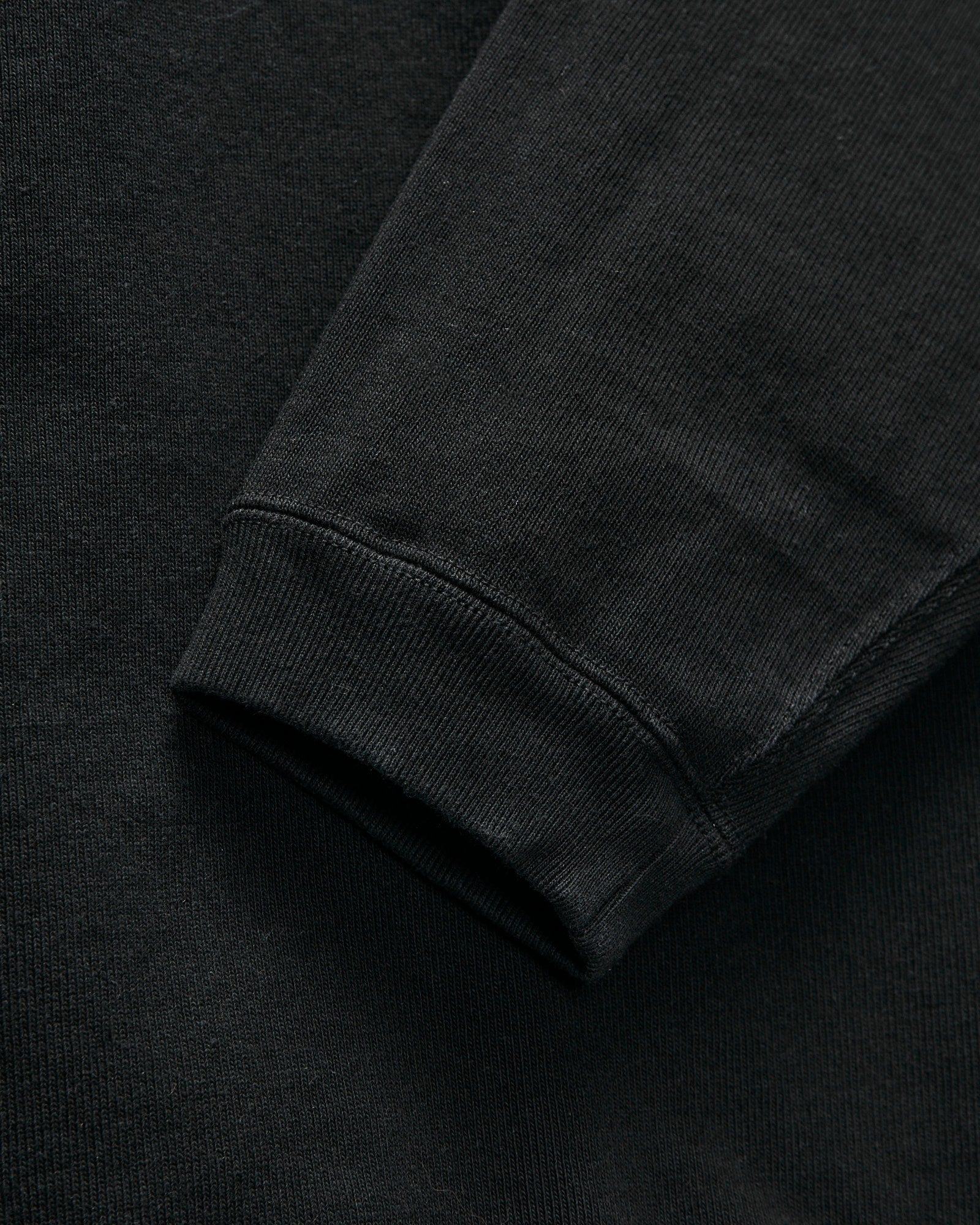 Extra Heavyweight Solid Long Sleeve T-Shirt in Black - Image 5