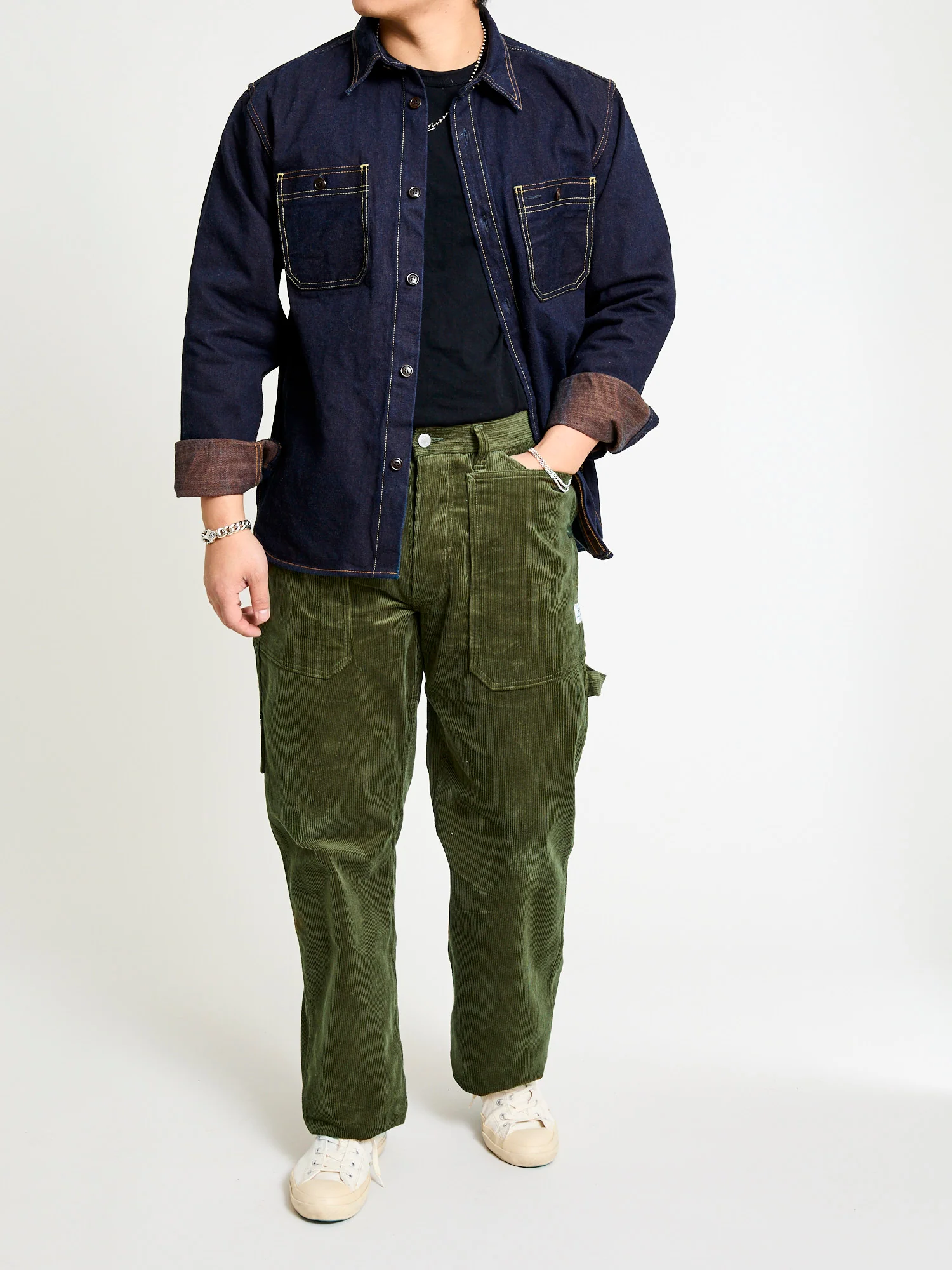 Fall Leaf Gardener Pants in Olive 9W Corduroy - Image 19