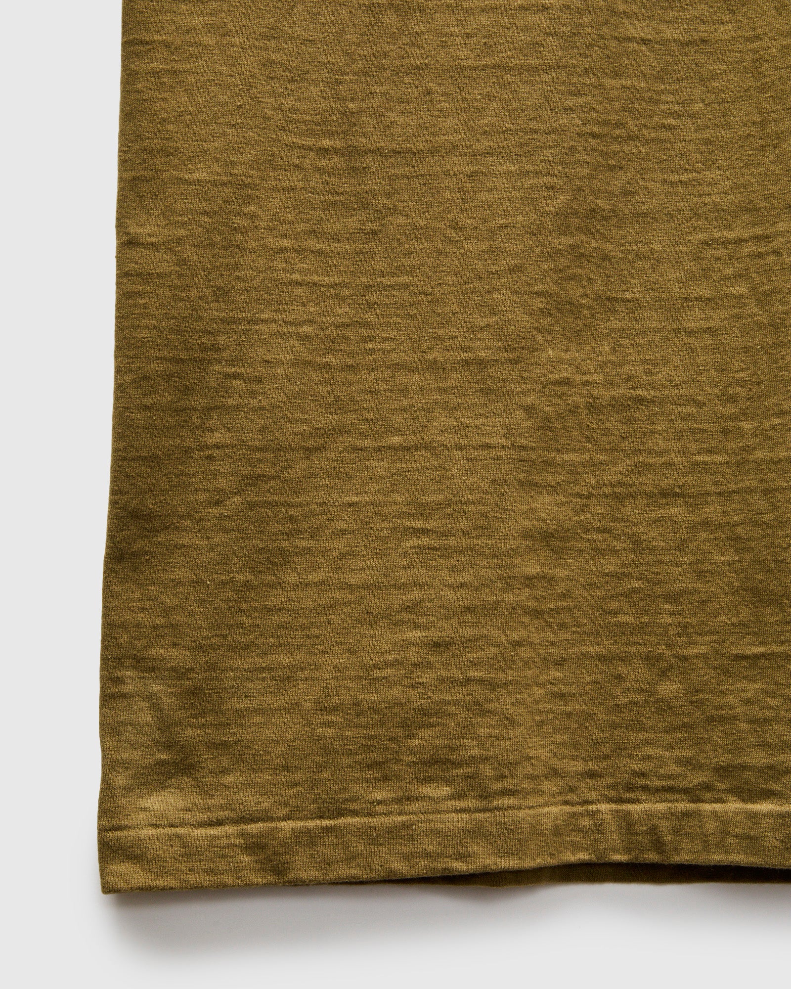 Fallen Cotton Slub Tee in Khaki - Image 7