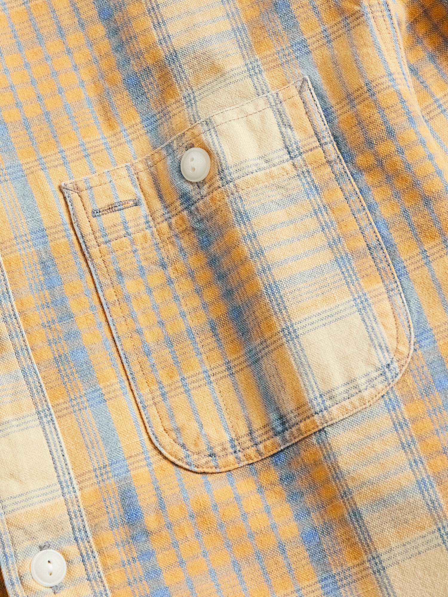 Farrell Plaid Workshirt in Yellow Multi - Image 4