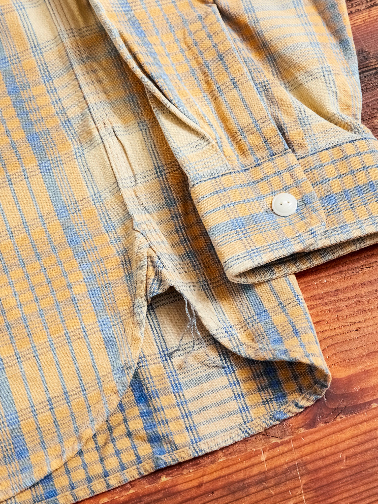 Farrell Plaid Workshirt in Yellow Multi - Image 9