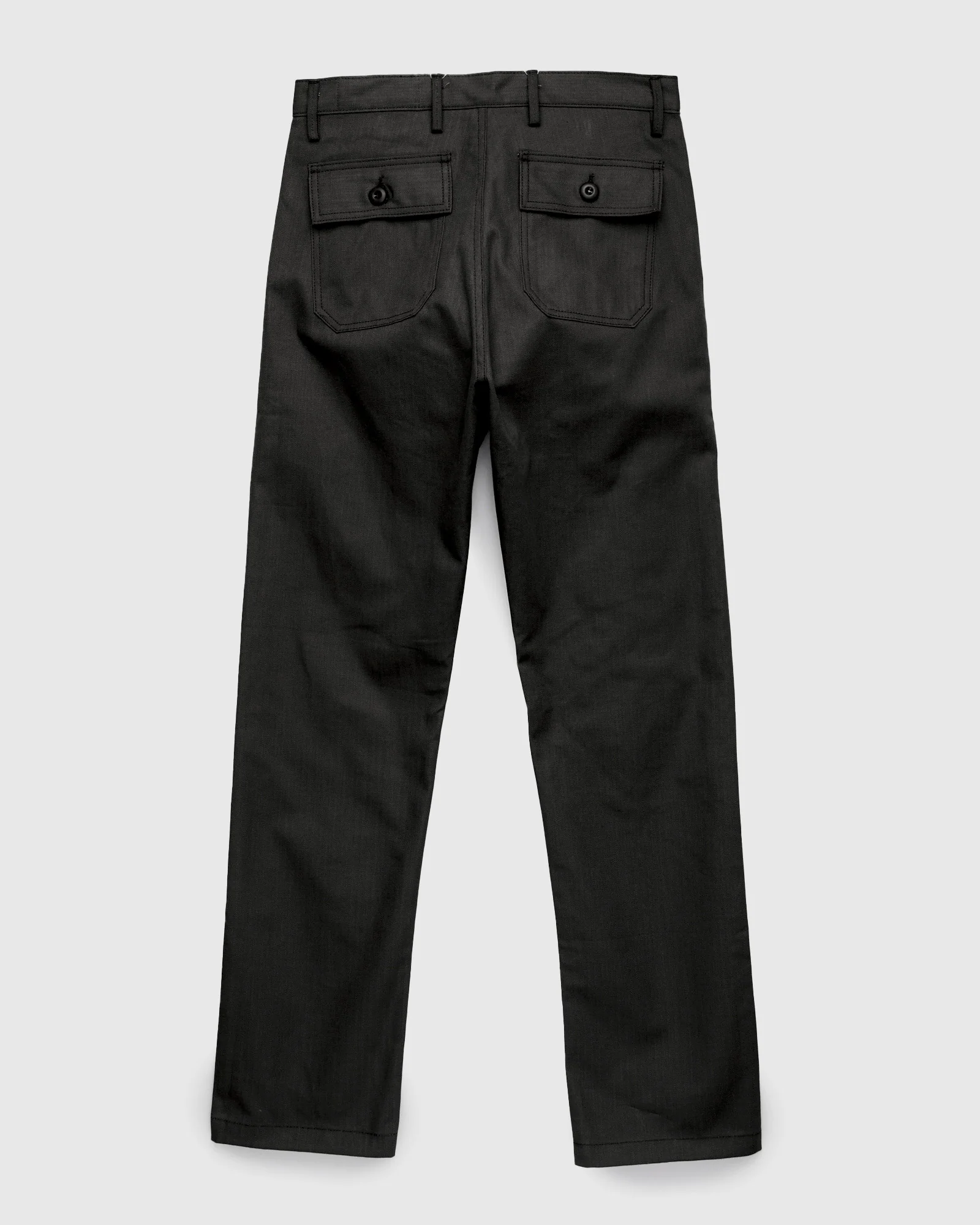 "Fatigue Pants" in 10oz Black Herringbone - Image 2