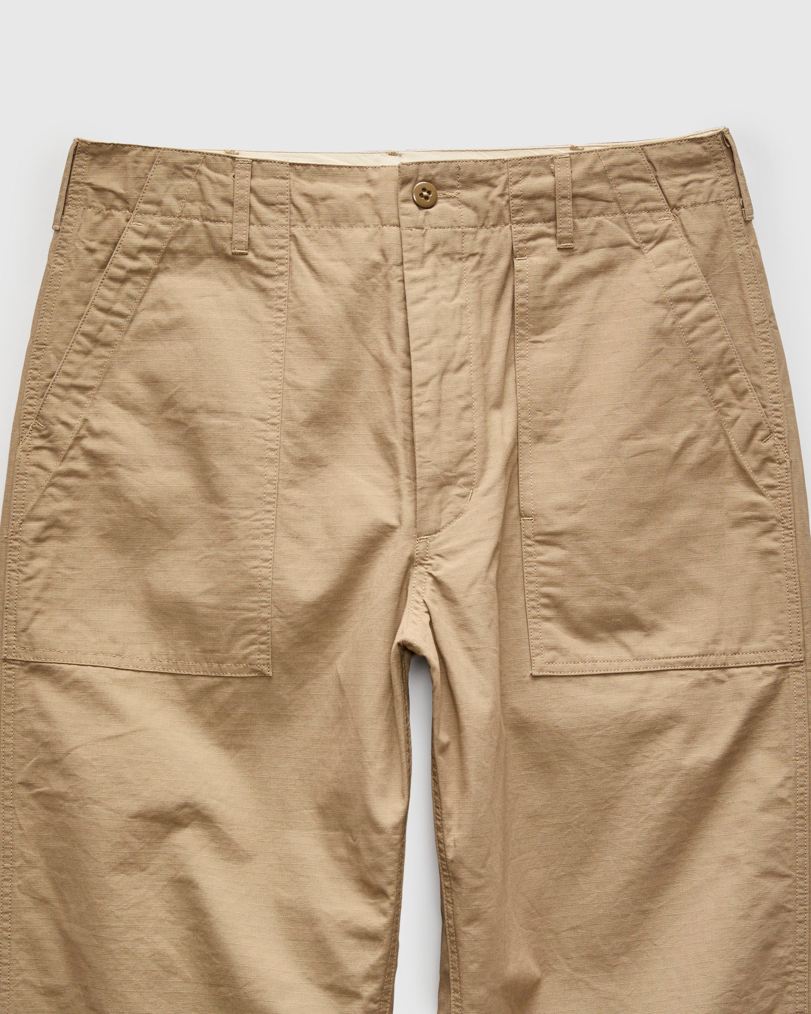 Fatigue Pants in Khaki Cotton Ripstop - Image 4