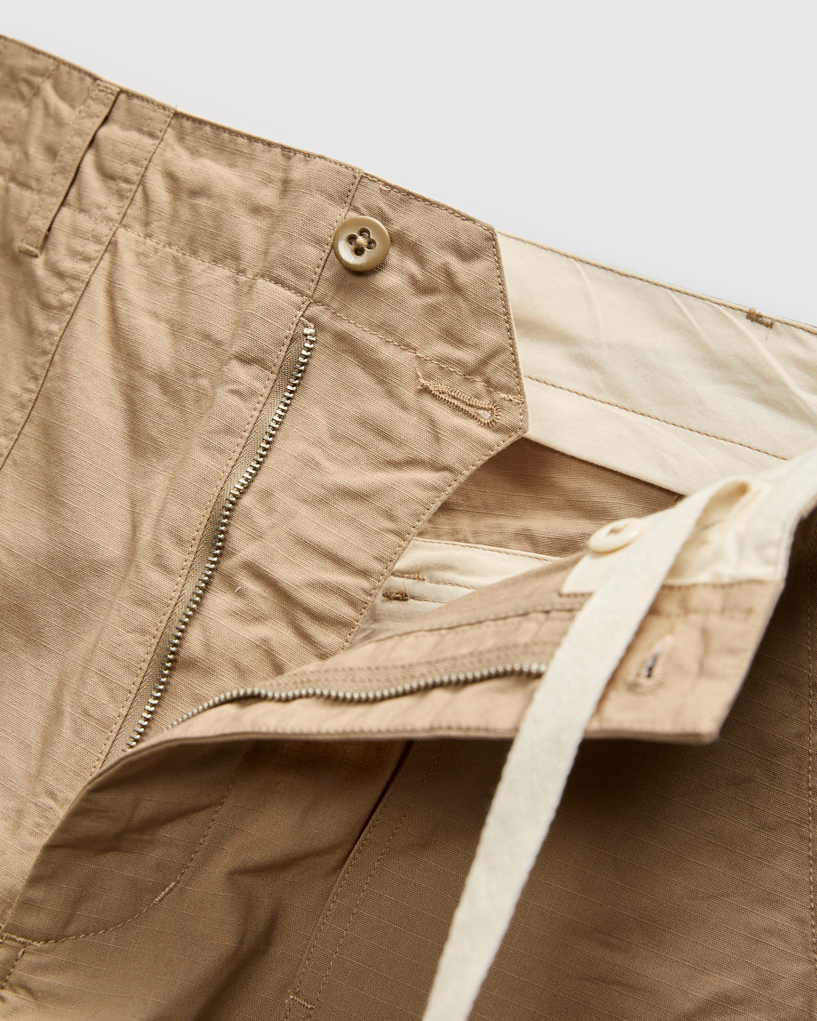 Fatigue Pants in Khaki Cotton Ripstop - Image 6