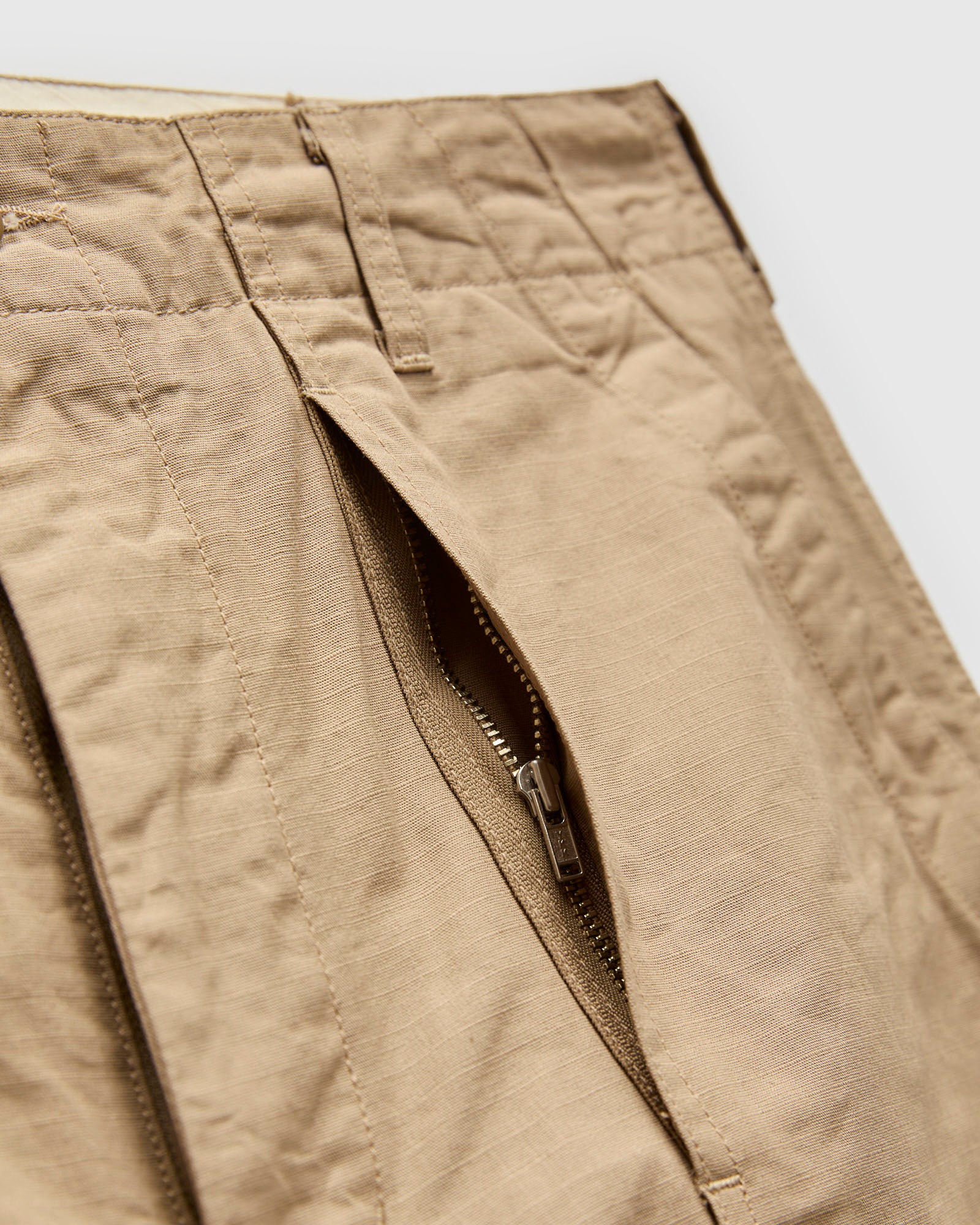 Fatigue Pants in Khaki Cotton Ripstop - Image 7