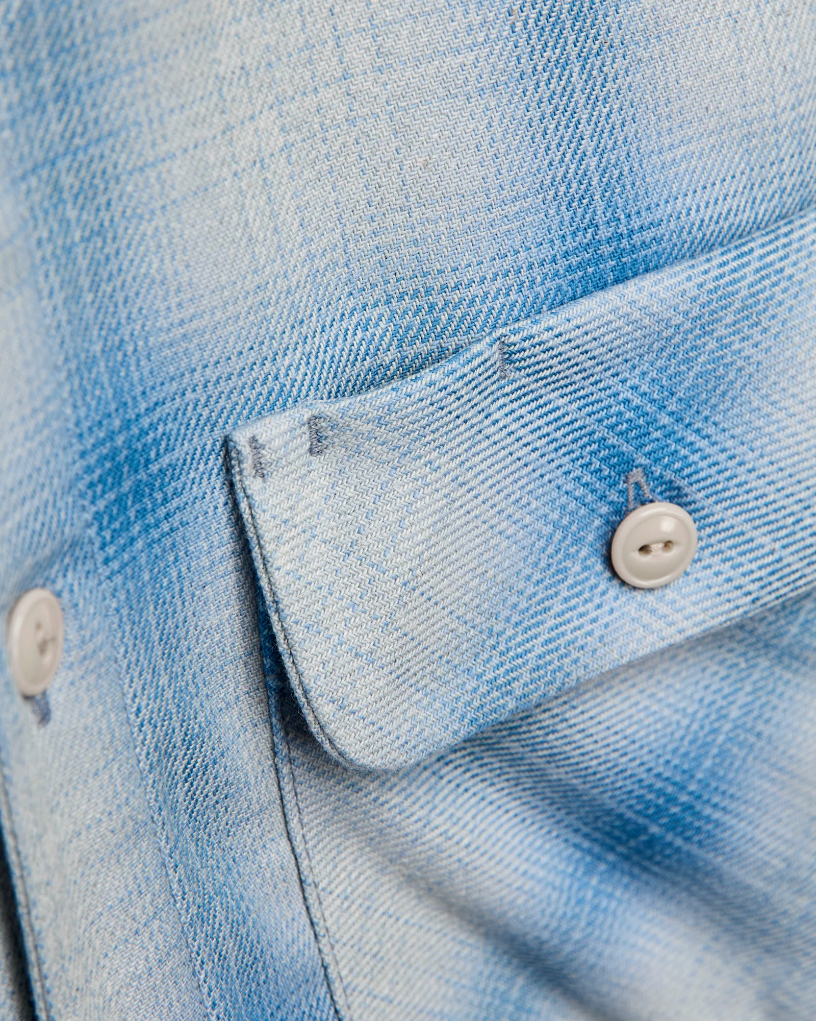 "Field Shirt" in Sky Blue Shadow Plaid - Image 7