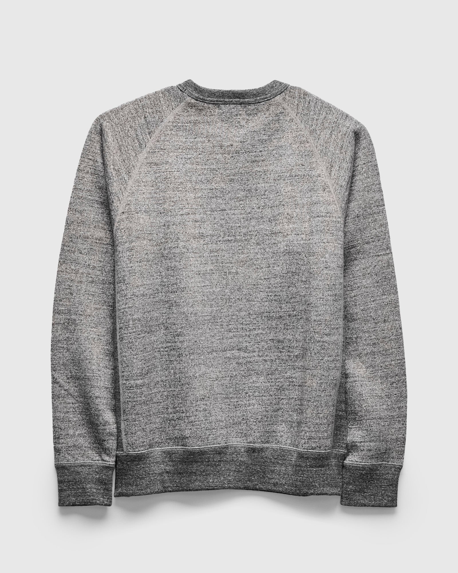 Fleeced FoxFibre® Pullover Crewneck in Charcoal - Image 2