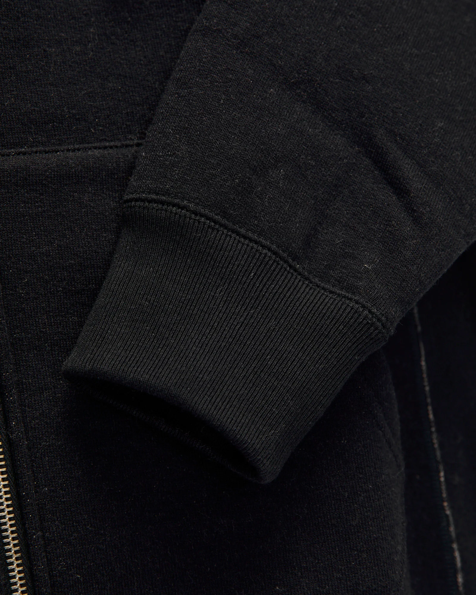 Fleeced FoxFibre® Zip Hoodie in Black Coyote - Image 6