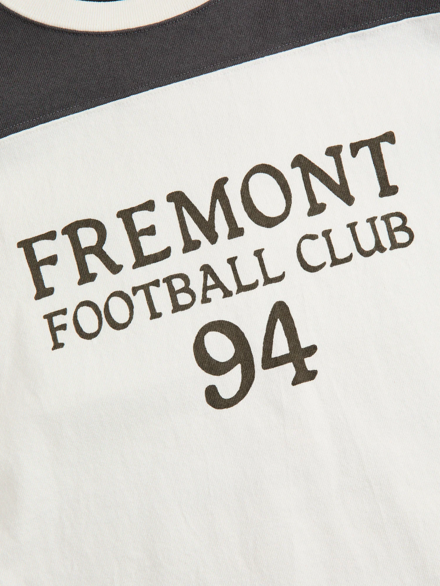 Fremont Football Tee in Off White - Image 5