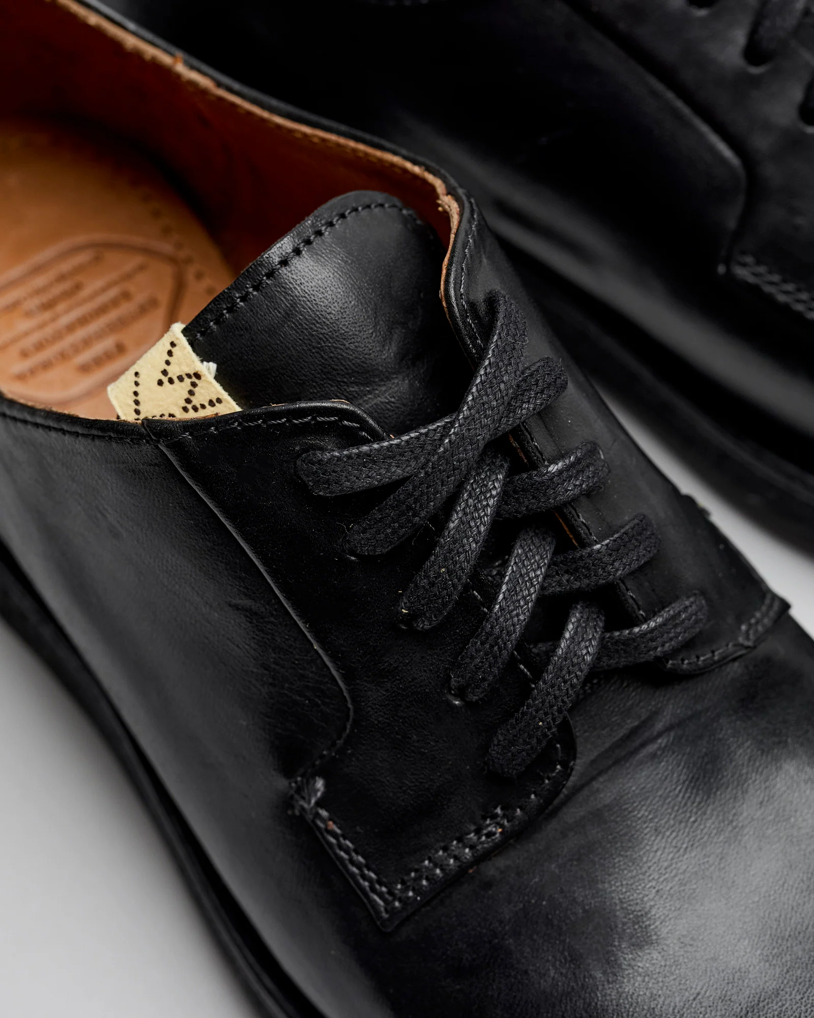 G.P.O-Folk Derby in Black Horsehide - Image 7