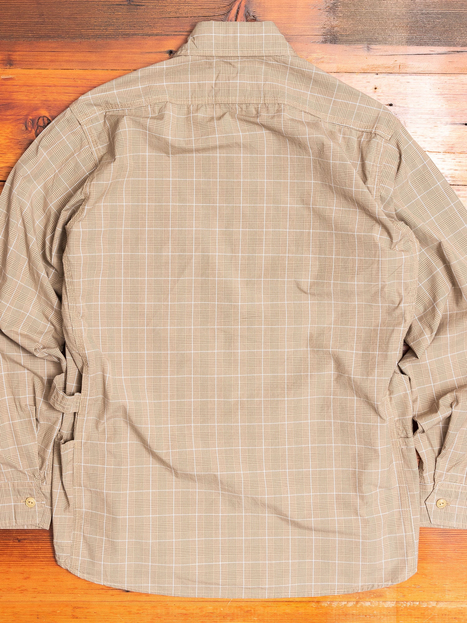 Gardener Shirt in Beige Check - Image 8
