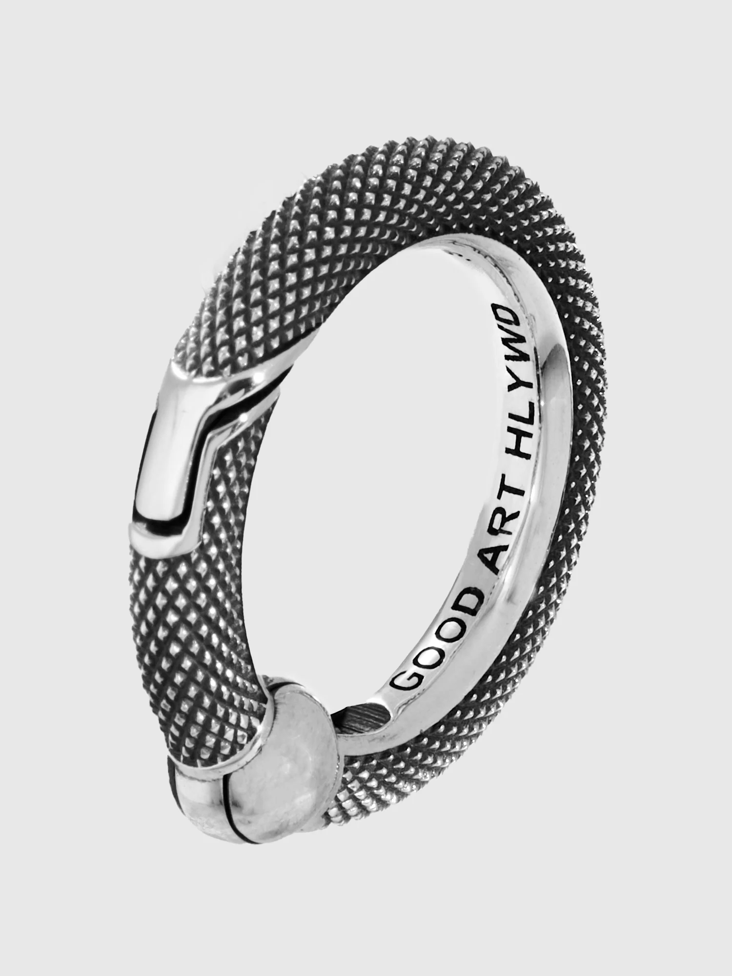Goosebumps Spring Ring A in Sterling Silver - Image 4