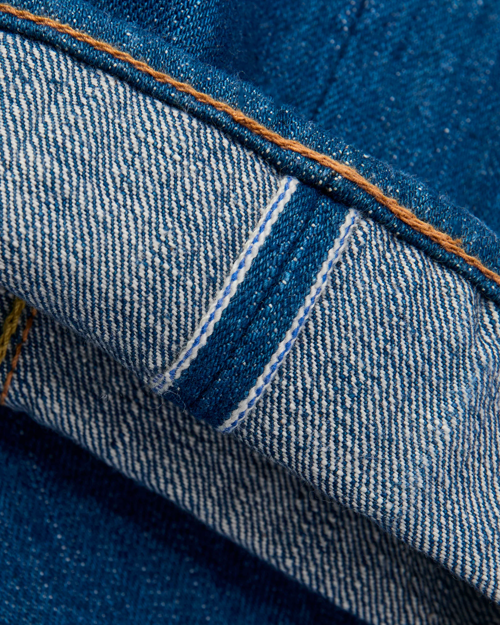 GRE-019 14oz Rinsed Selvedge Denim - Relaxed Tapered Fit - Image 9